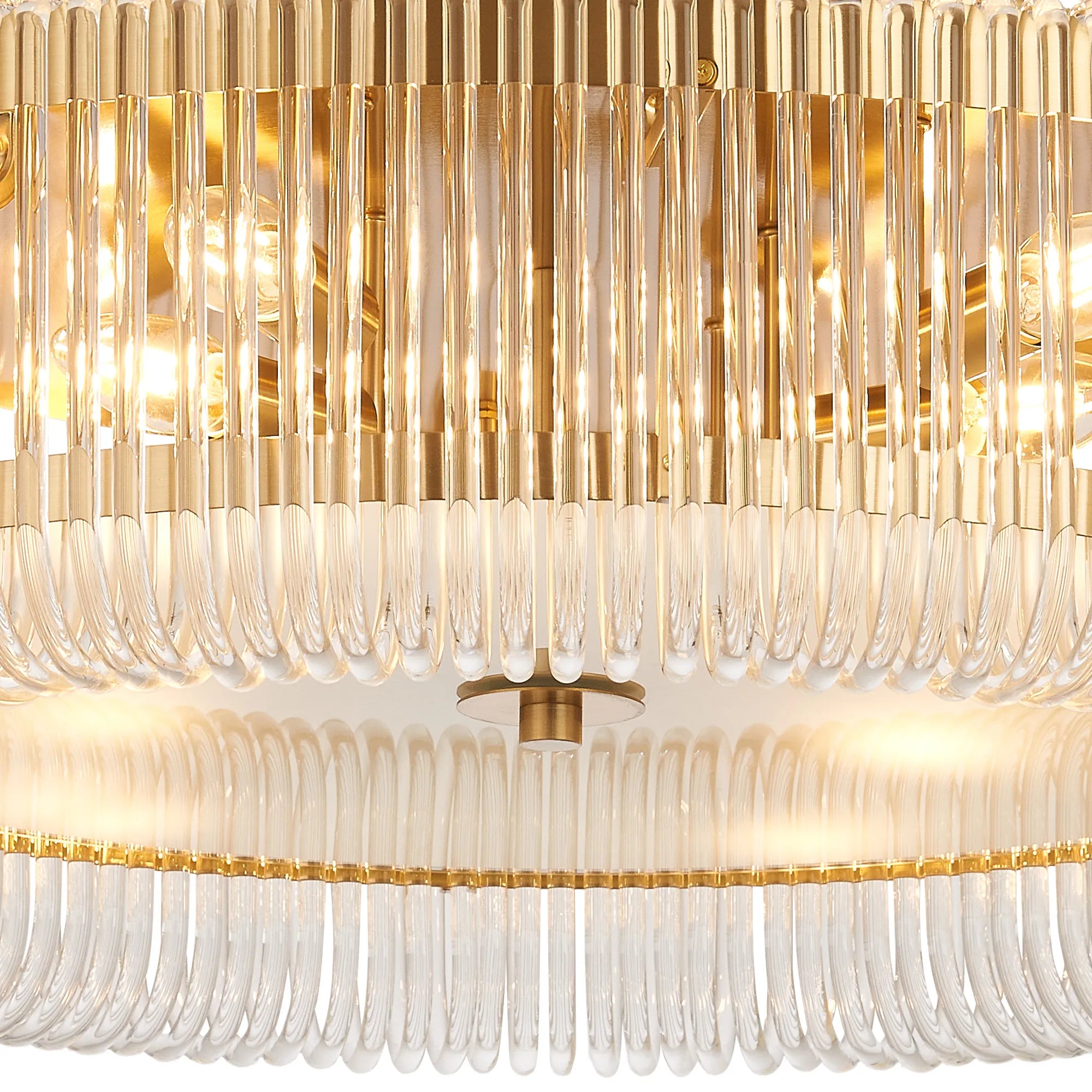 Jonas Round Flush Ceiling Light- Various Sizes & Finishes