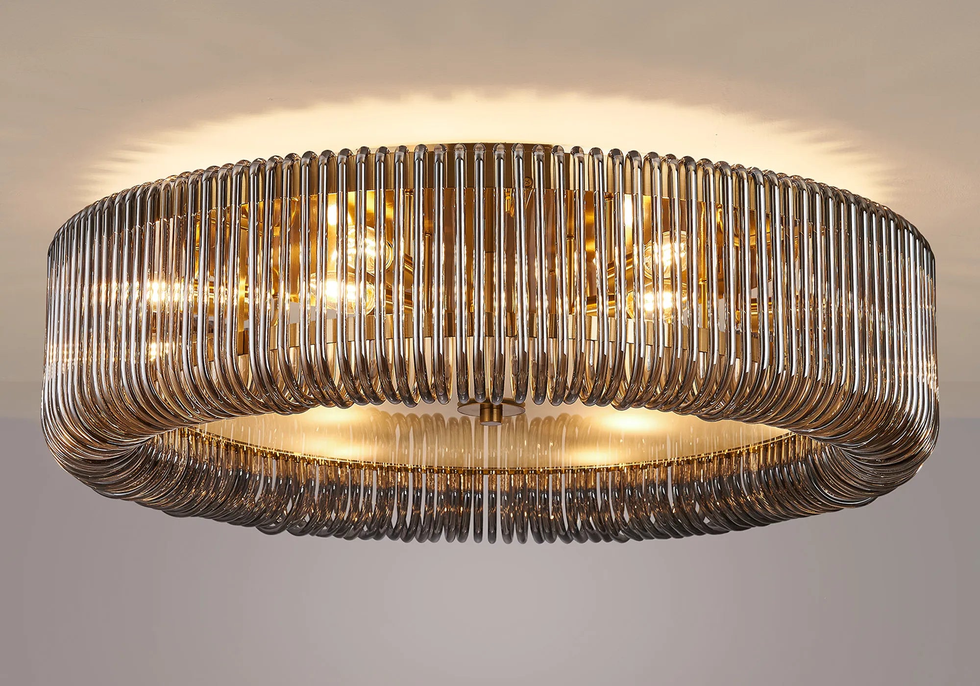 Jonas Round Flush Ceiling Light- Various Sizes & Finishes