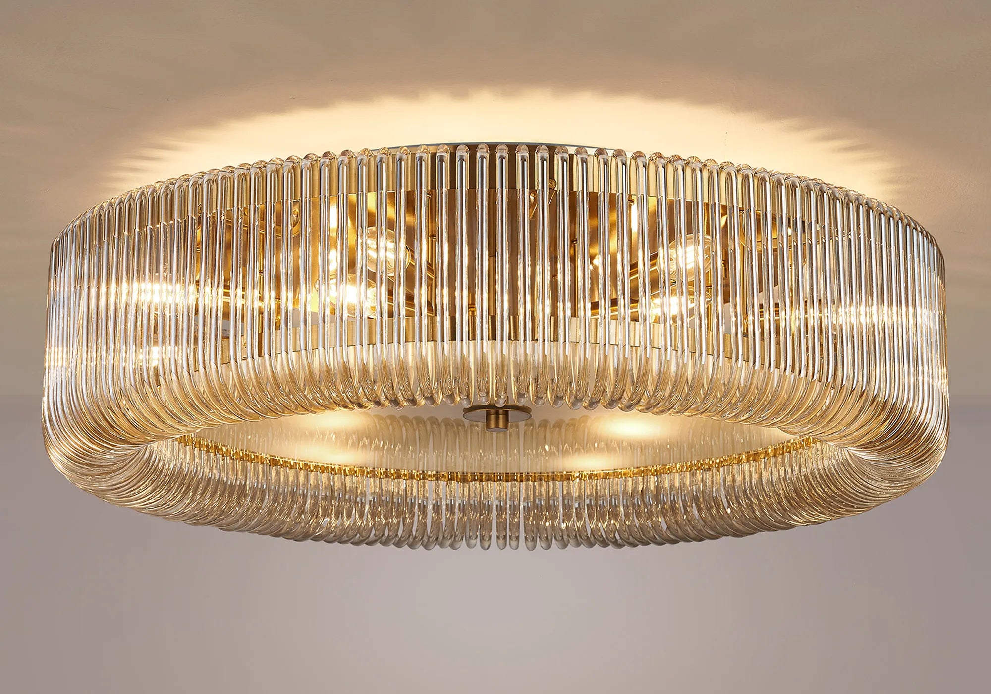 Jonas Round Flush Ceiling Light- Various Sizes & Finishes