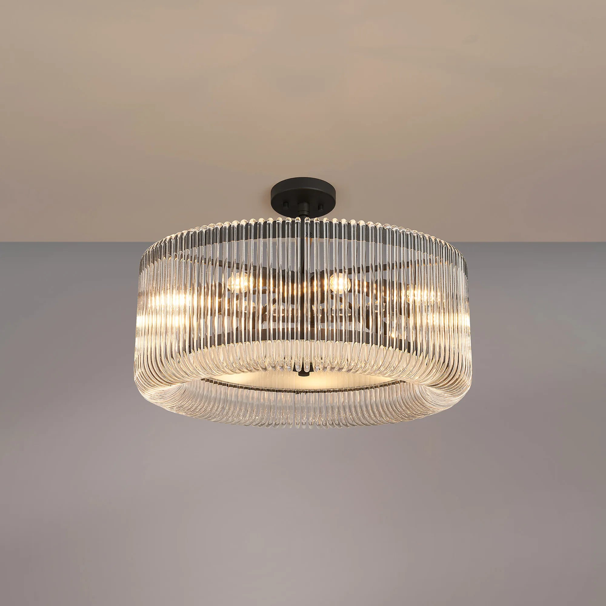 Jonas 9/12/15 Lt Round Pendant/Semi Ceiling- Various Finishes & Sizes