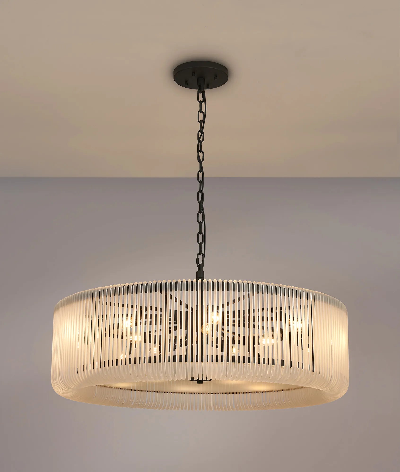 Jonas 9/12/15 Lt Round Pendant/Semi Ceiling- Various Finishes & Sizes