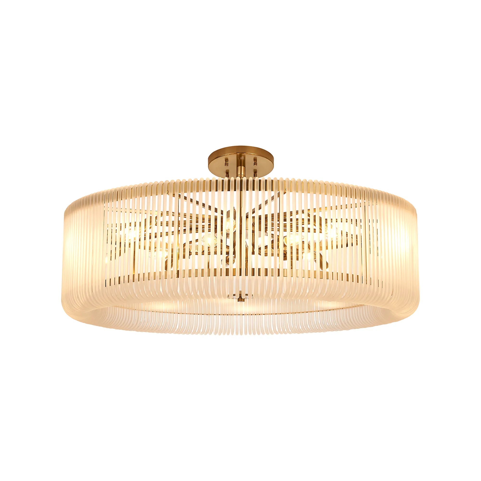 Jonas 9/12/15 Lt Round Pendant/Semi Ceiling- Various Finishes & Sizes