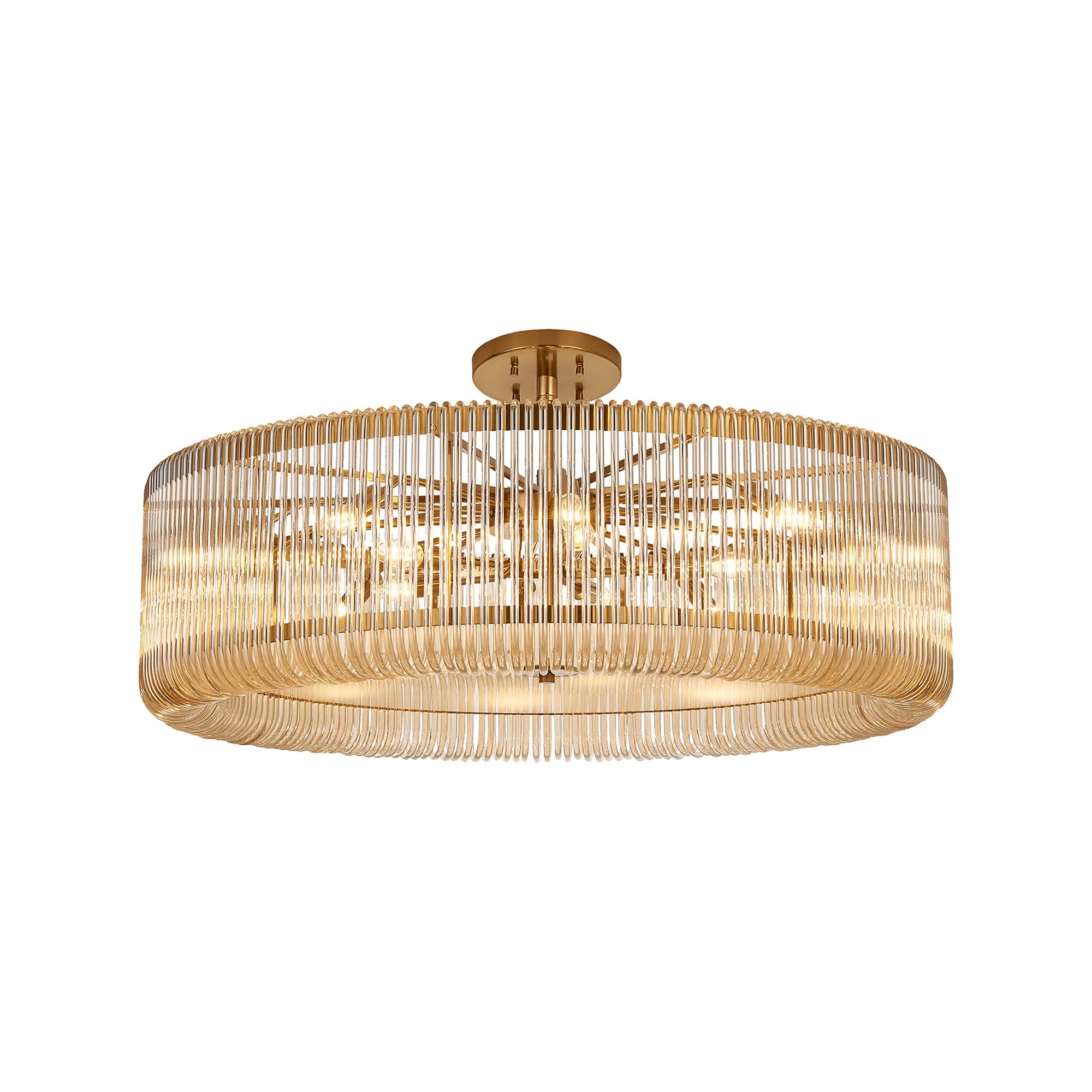 Jonas 9/12/15 Lt Round Pendant/Semi Ceiling- Various Finishes & Sizes