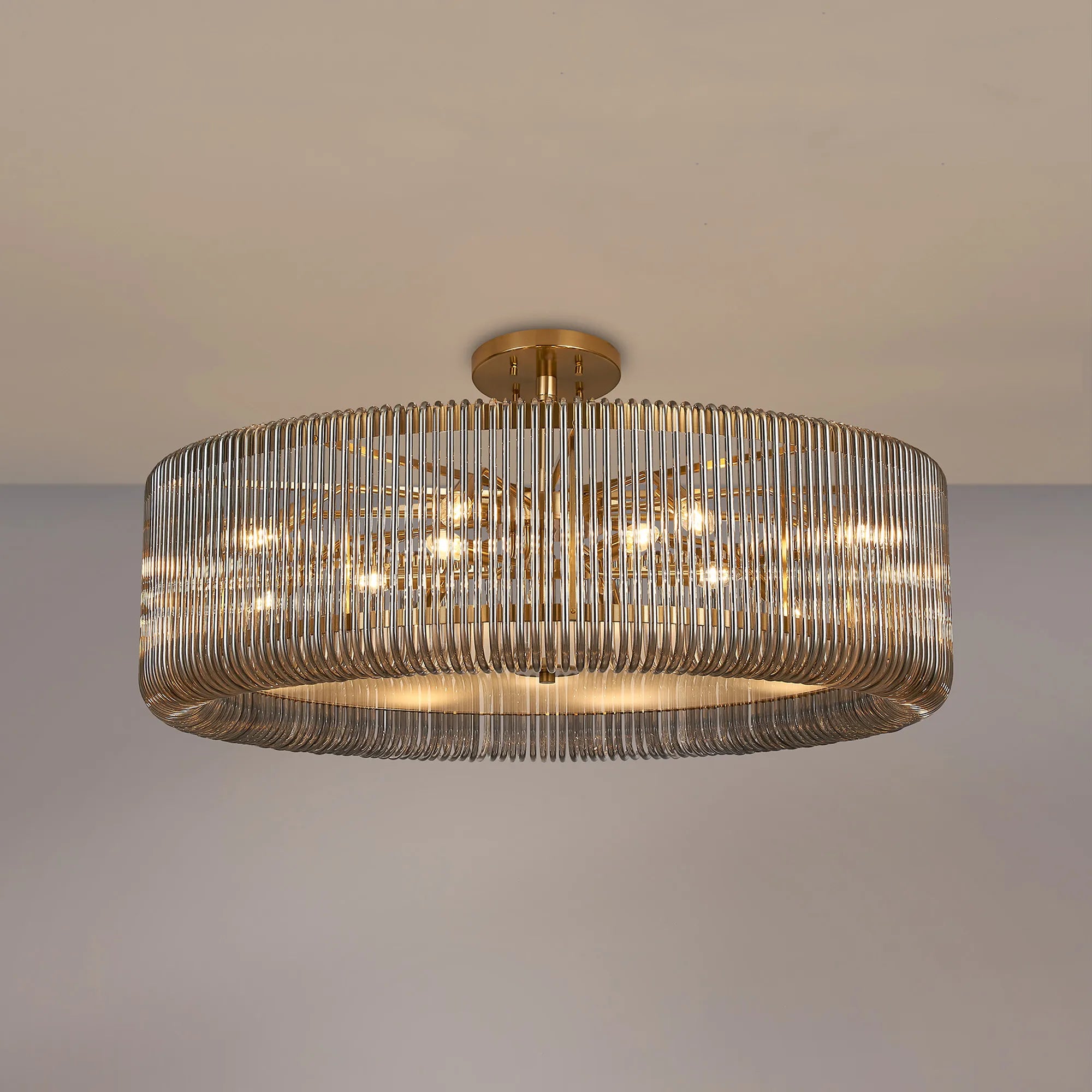 Jonas 9/12/15 Lt Round Pendant/Semi Ceiling- Various Finishes & Sizes