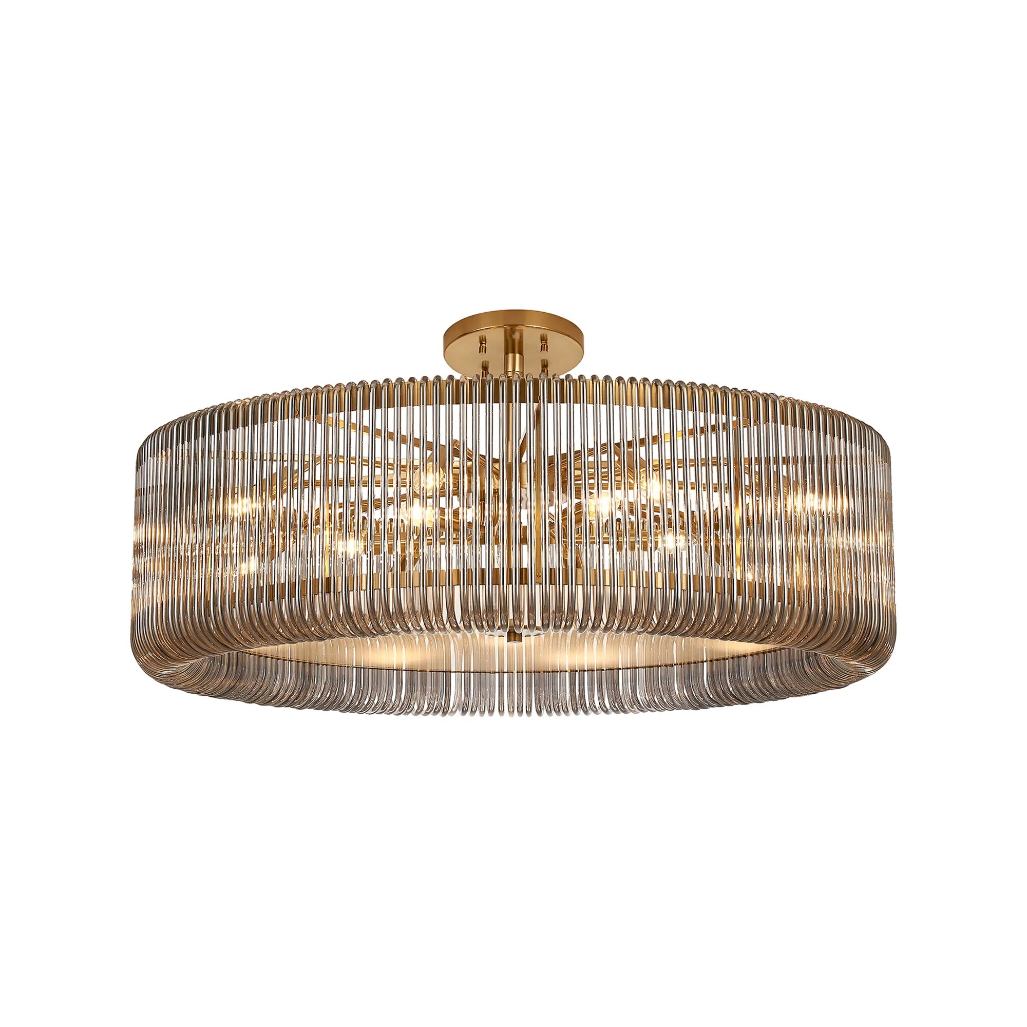 Jonas 9/12/15 Lt Round Pendant/Semi Ceiling- Various Finishes & Sizes