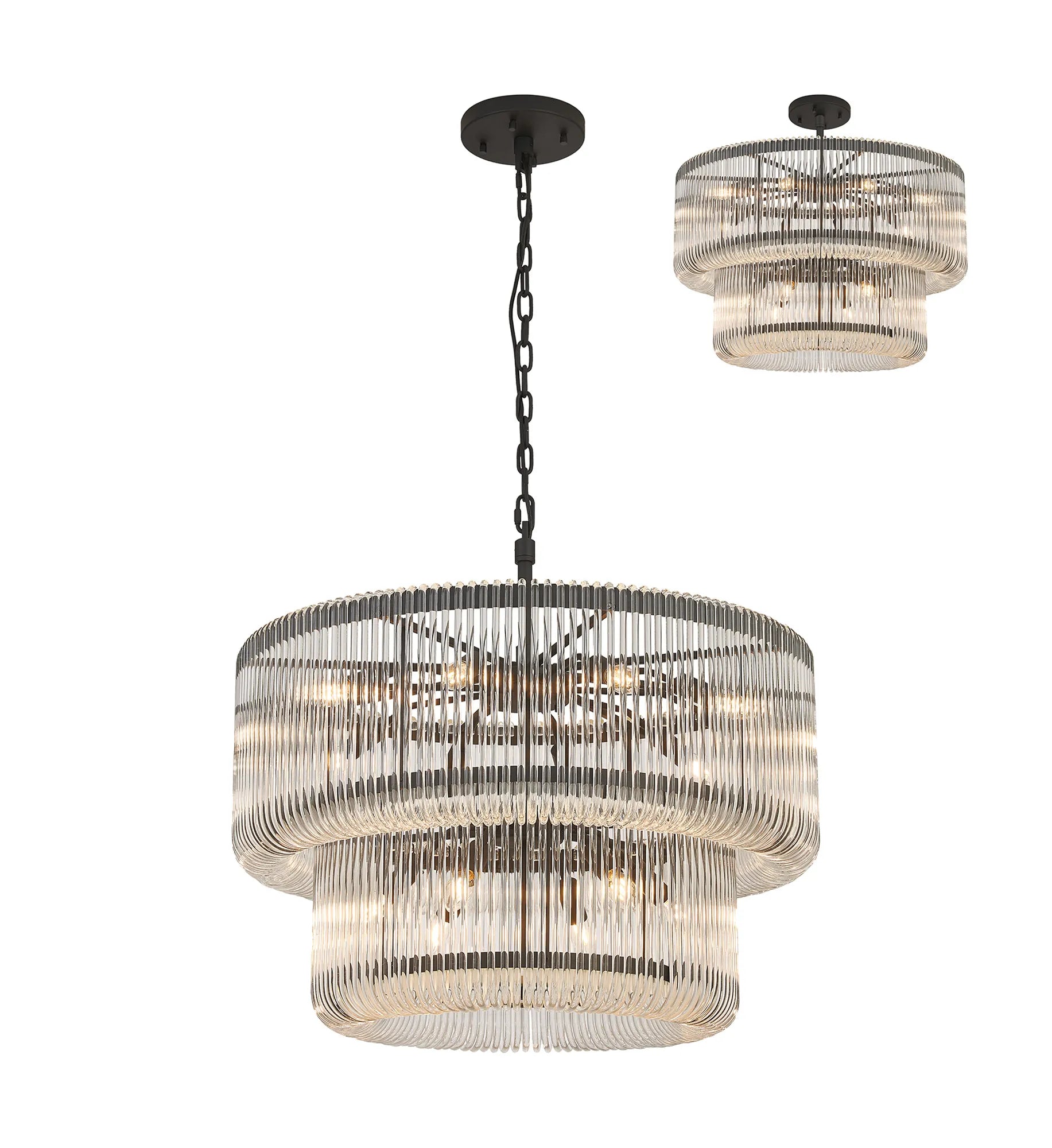 Jonas 2/3 Tier Chandelier- Various Finishes
