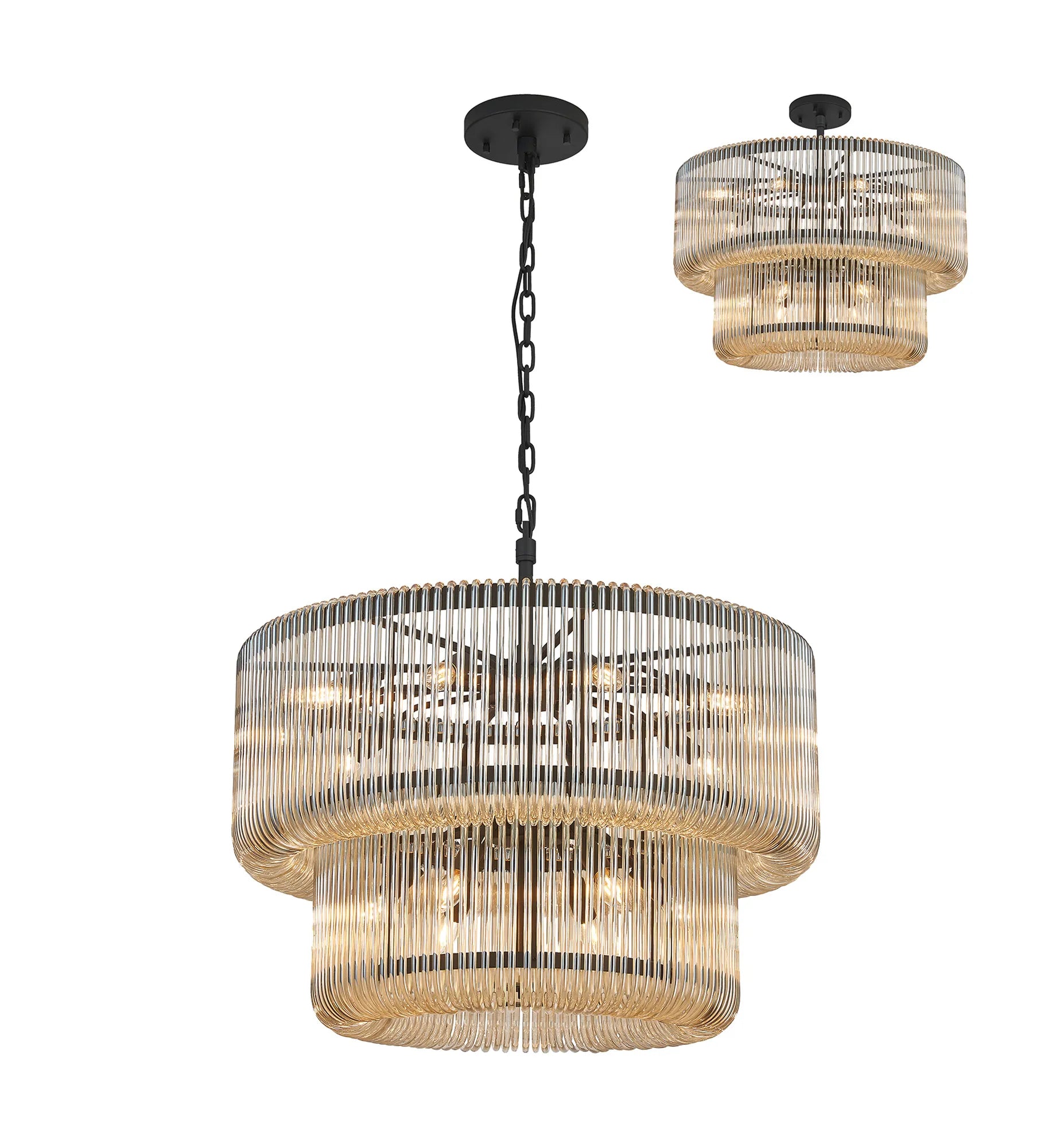 Jonas 2/3 Tier Chandelier- Various Finishes
