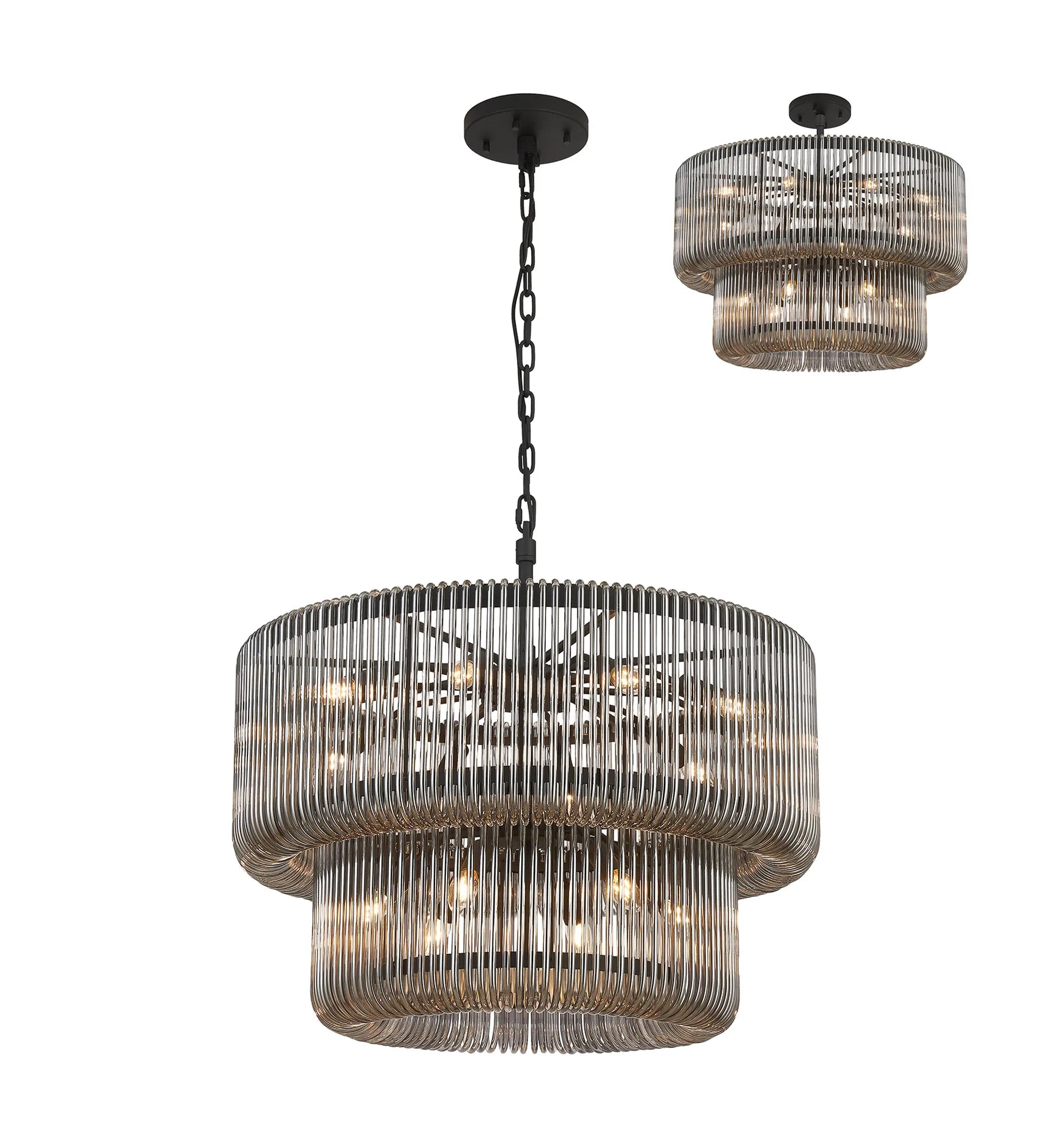 Jonas 2/3 Tier Chandelier- Various Finishes