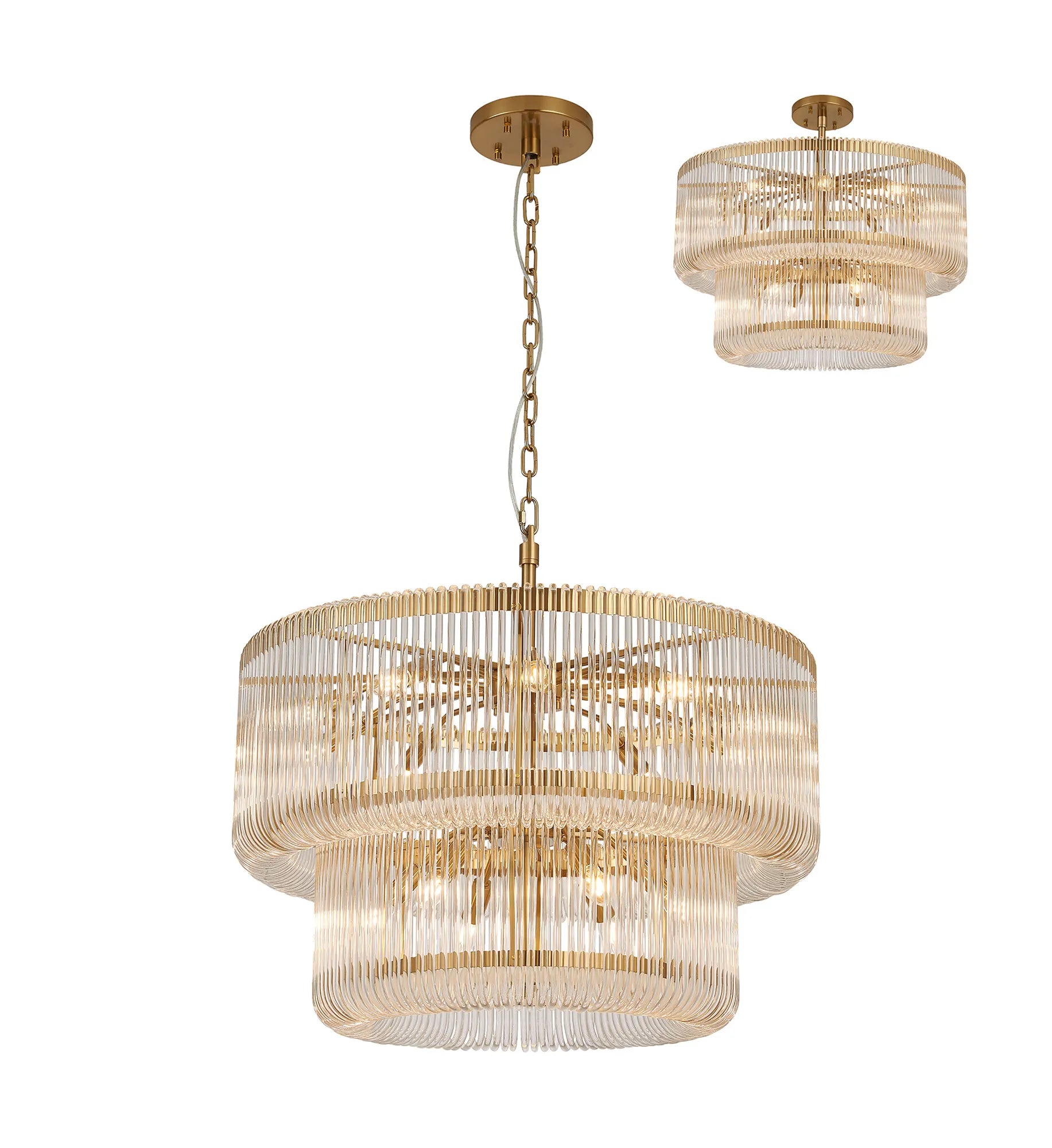 Jonas 2/3 Tier Chandelier- Various Finishes