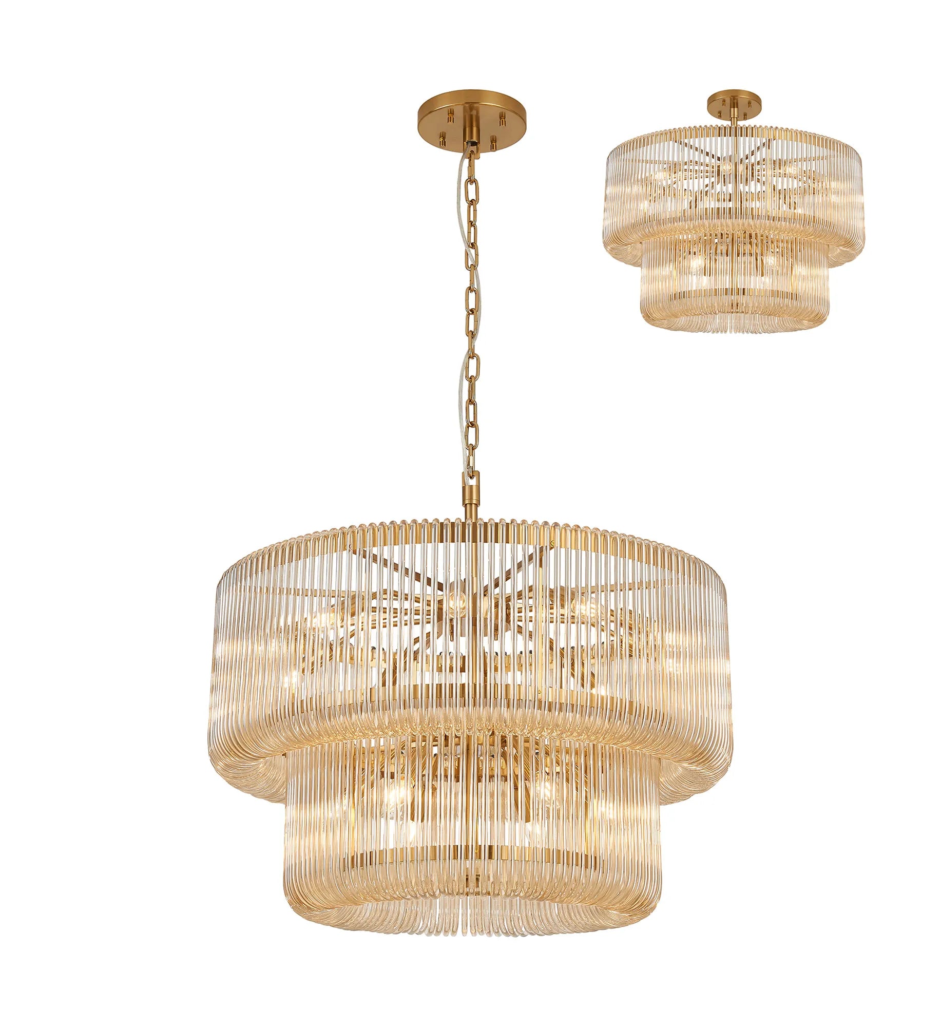 Jonas 2/3 Tier Chandelier- Various Finishes