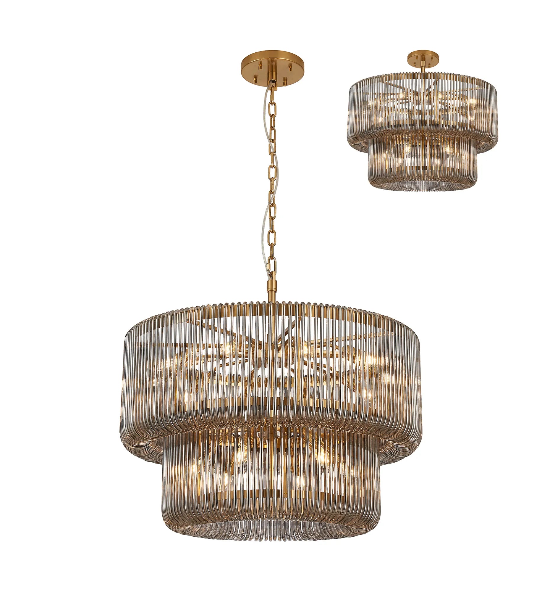 Jonas 2/3 Tier Chandelier- Various Finishes