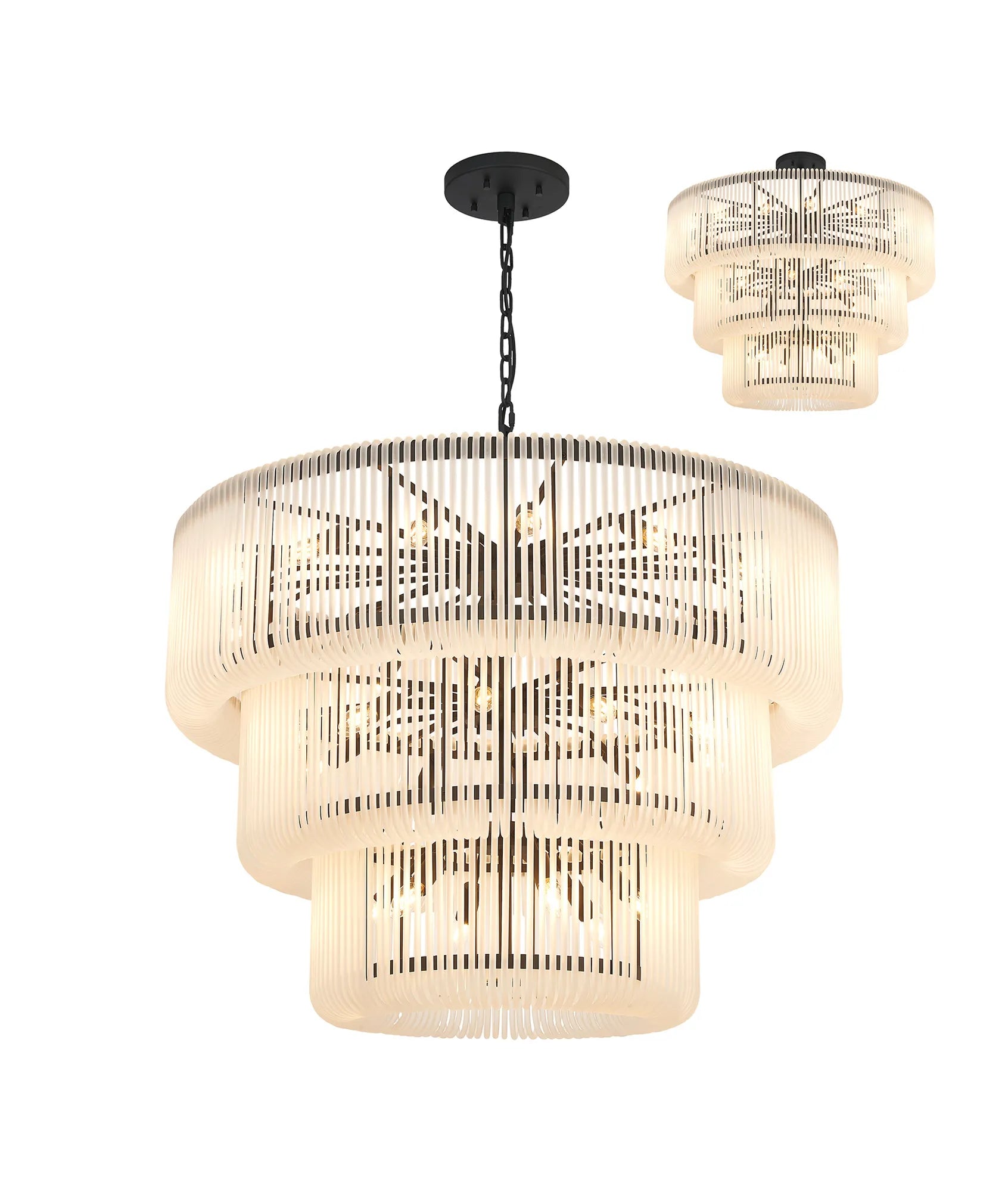 Jonas 2/3 Tier Chandelier- Various Finishes