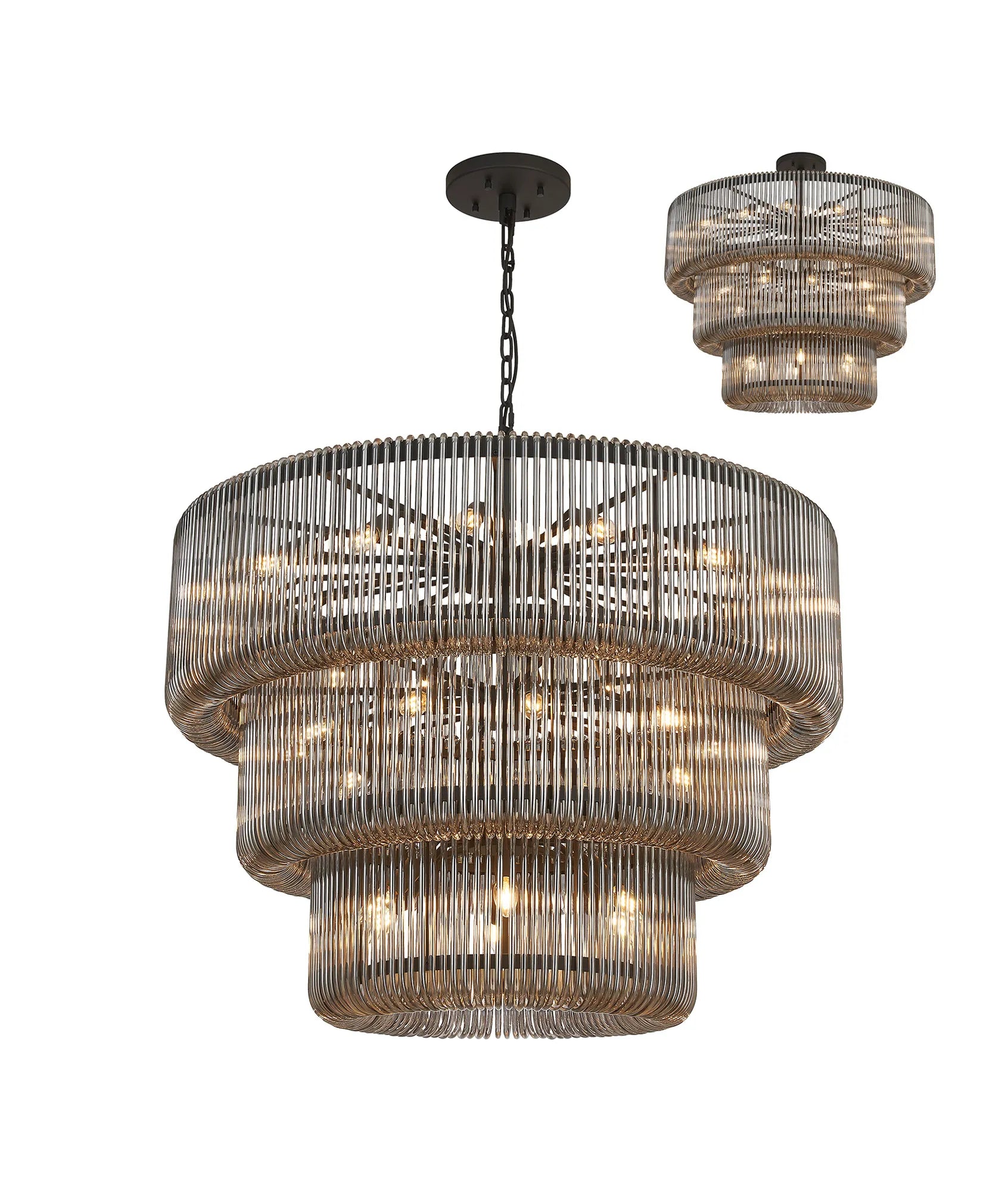 Jonas 2/3 Tier Chandelier- Various Finishes