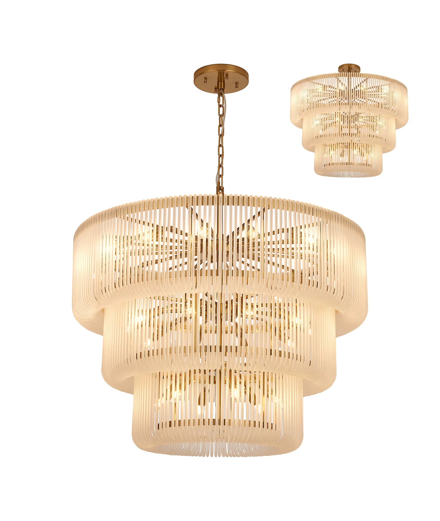 Jonas 2/3 Tier Chandelier- Various Finishes