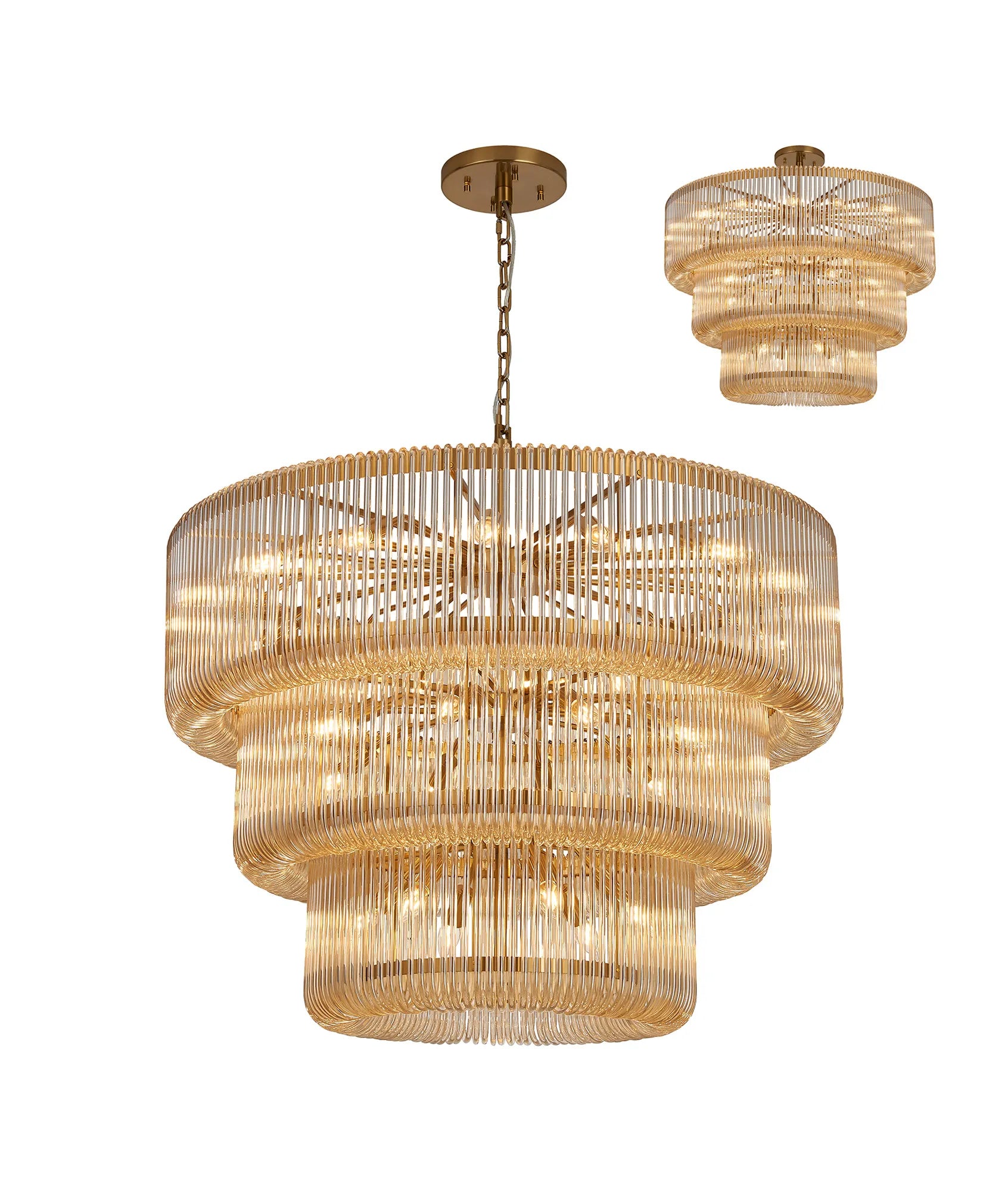 Jonas 2/3 Tier Chandelier- Various Finishes