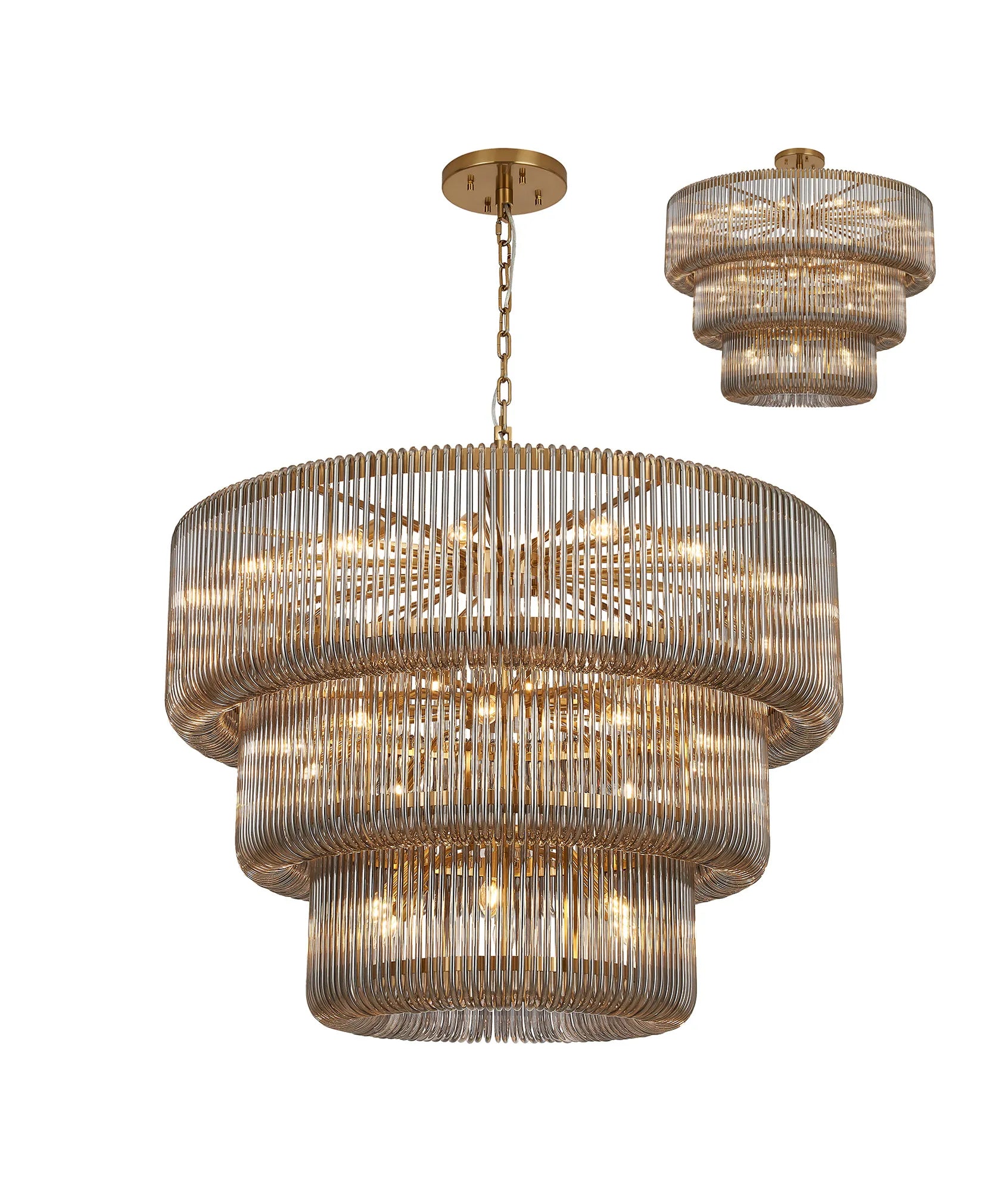 Jonas 2/3 Tier Chandelier- Various Finishes