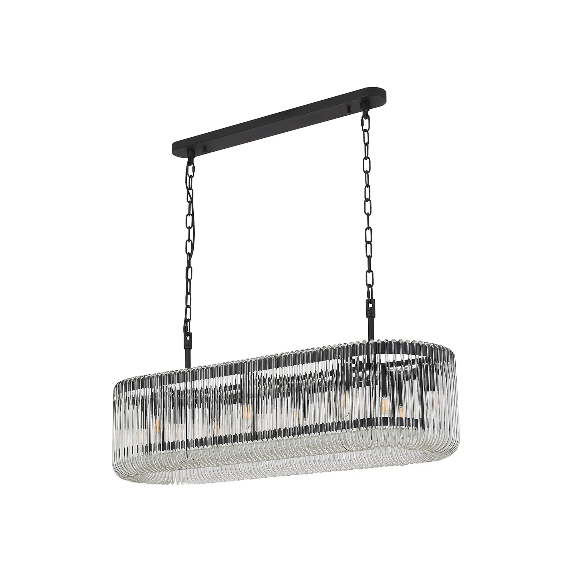 Jonas 100 x 35cm Oval Linear Pendant/Semi Ceiling- Various Finishes