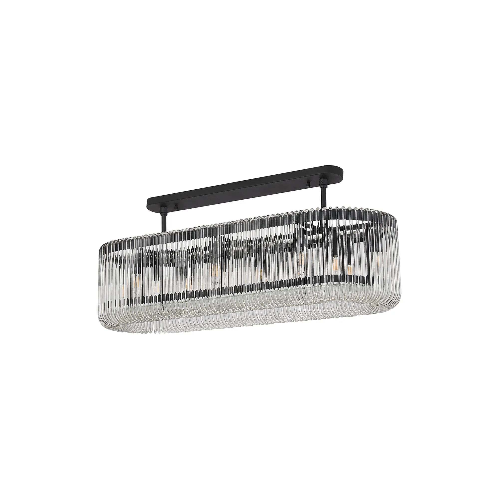 Jonas 100 x 35cm Oval Linear Pendant/Semi Ceiling- Various Finishes