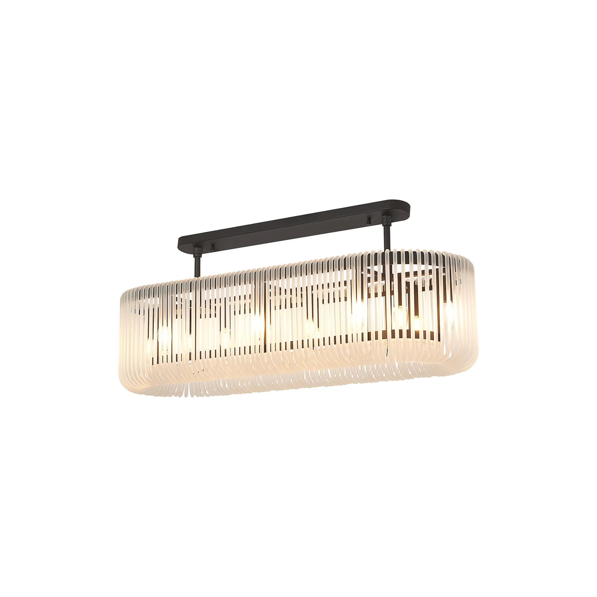Jonas 100 x 35cm Oval Linear Pendant/Semi Ceiling- Various Finishes