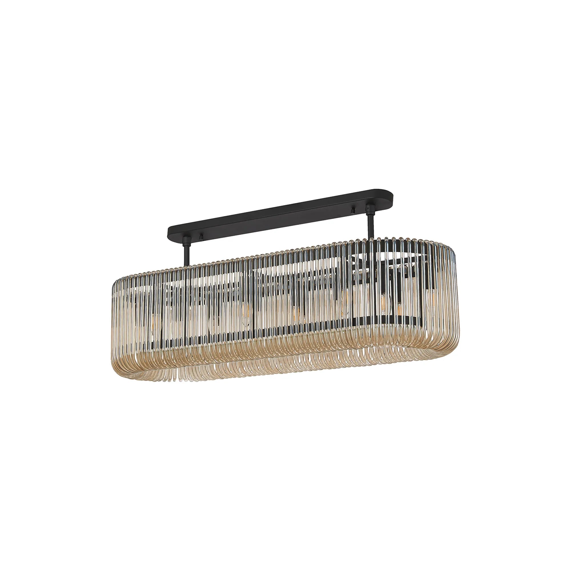 Jonas 100 x 35cm Oval Linear Pendant/Semi Ceiling- Various Finishes