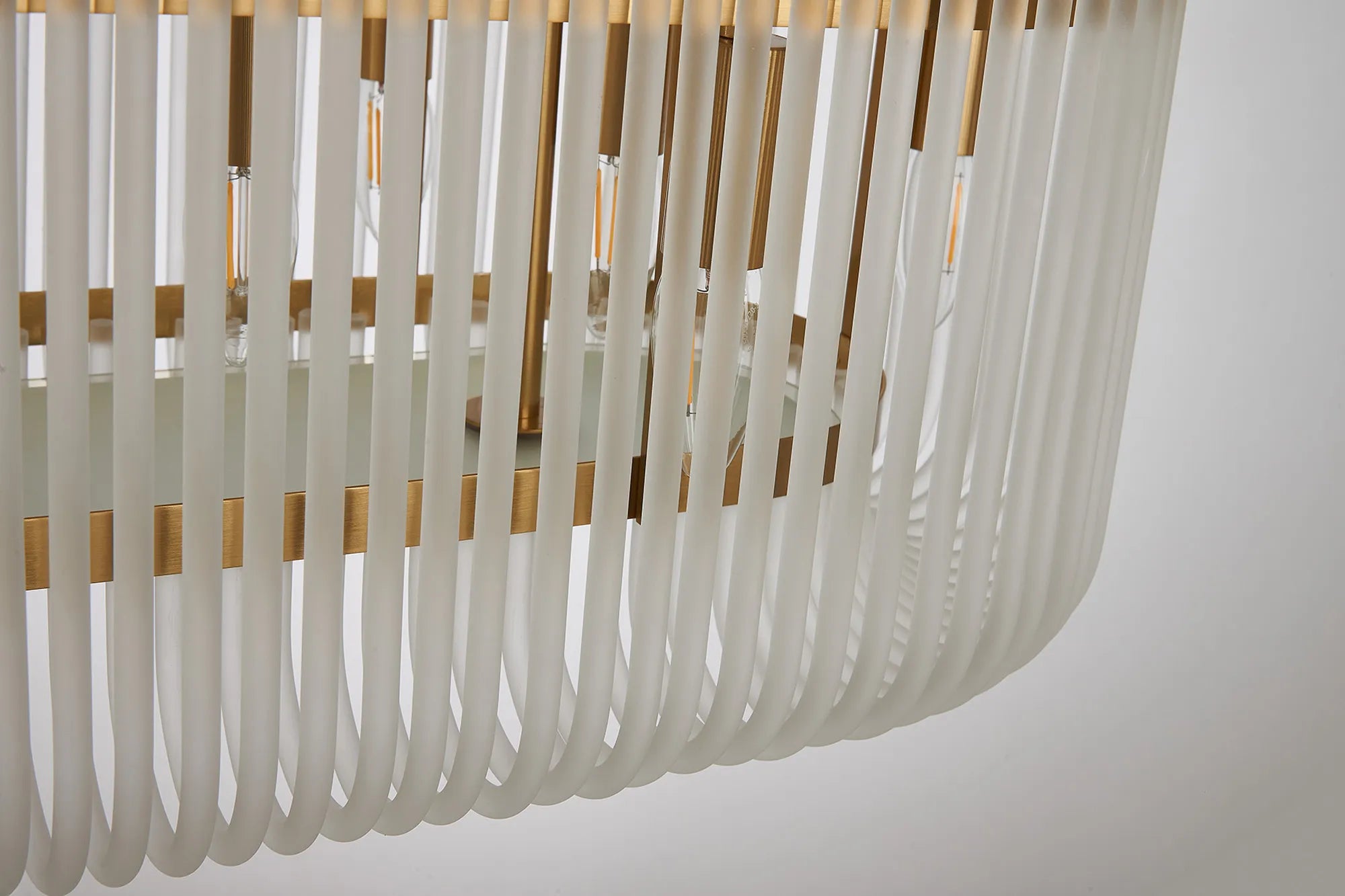 Jonas 100 x 35cm Oval Linear Pendant/Semi Ceiling- Various Finishes