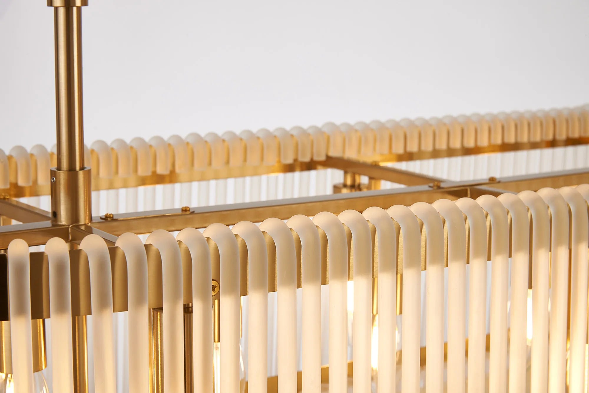 Jonas 100 x 35cm Oval Linear Pendant/Semi Ceiling- Various Finishes