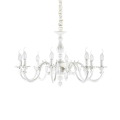 Justine Centre Ceiling Light 6/8Lt - White Finish - Cusack Lighting