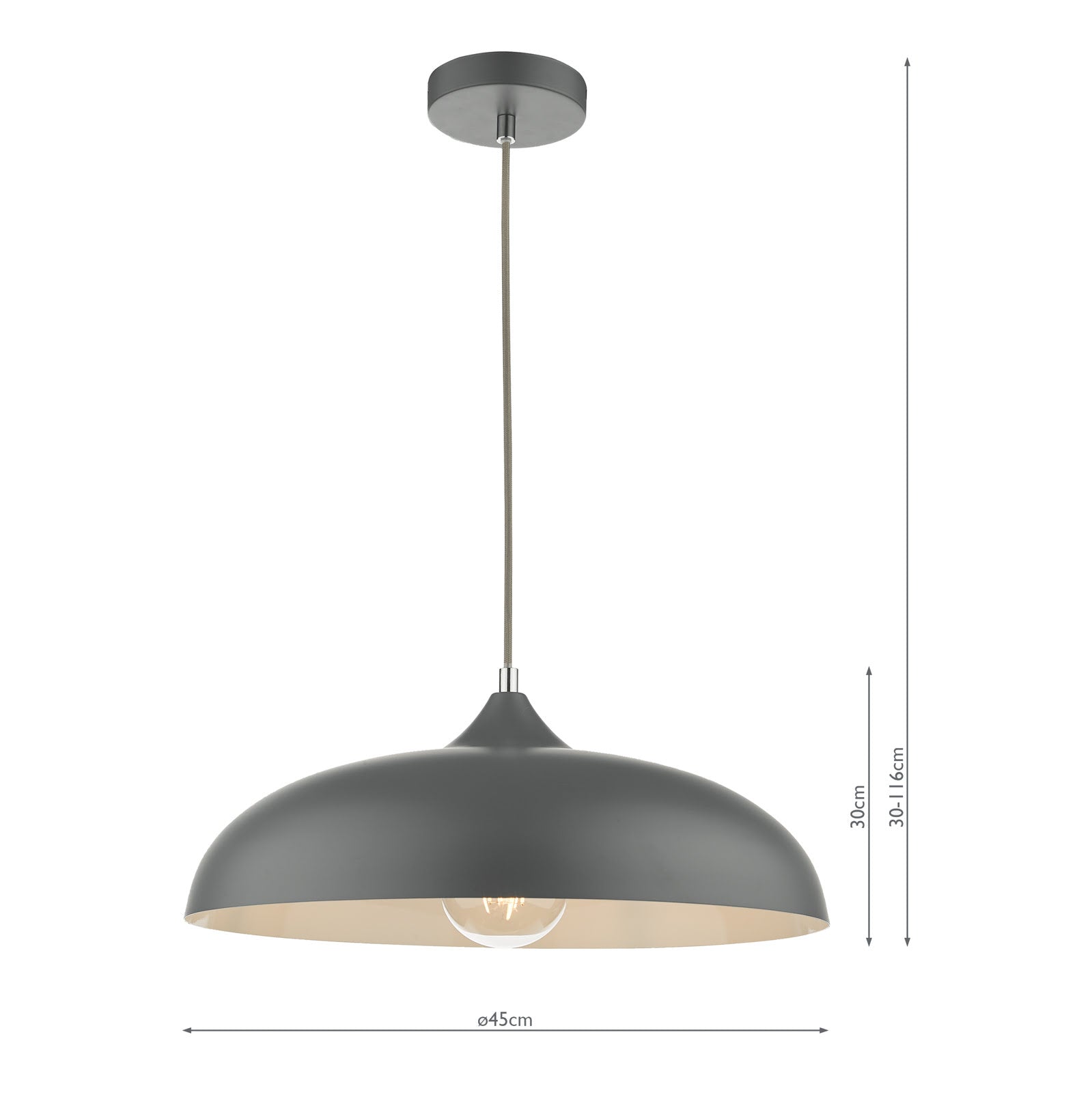 Kaelan 1 Light Pendant-  Various Finishes