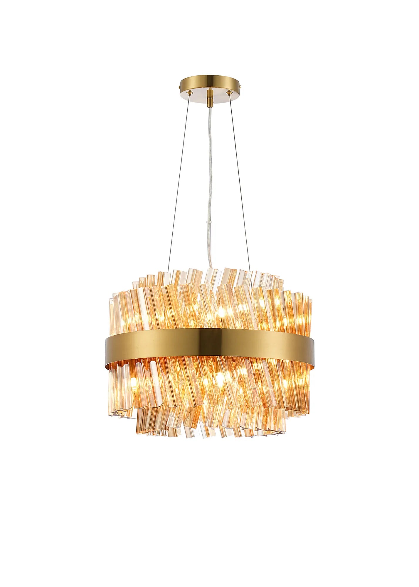 Bellina 6/10Lt Round Pendant, Brass/Nickel/Black - Various Finishes