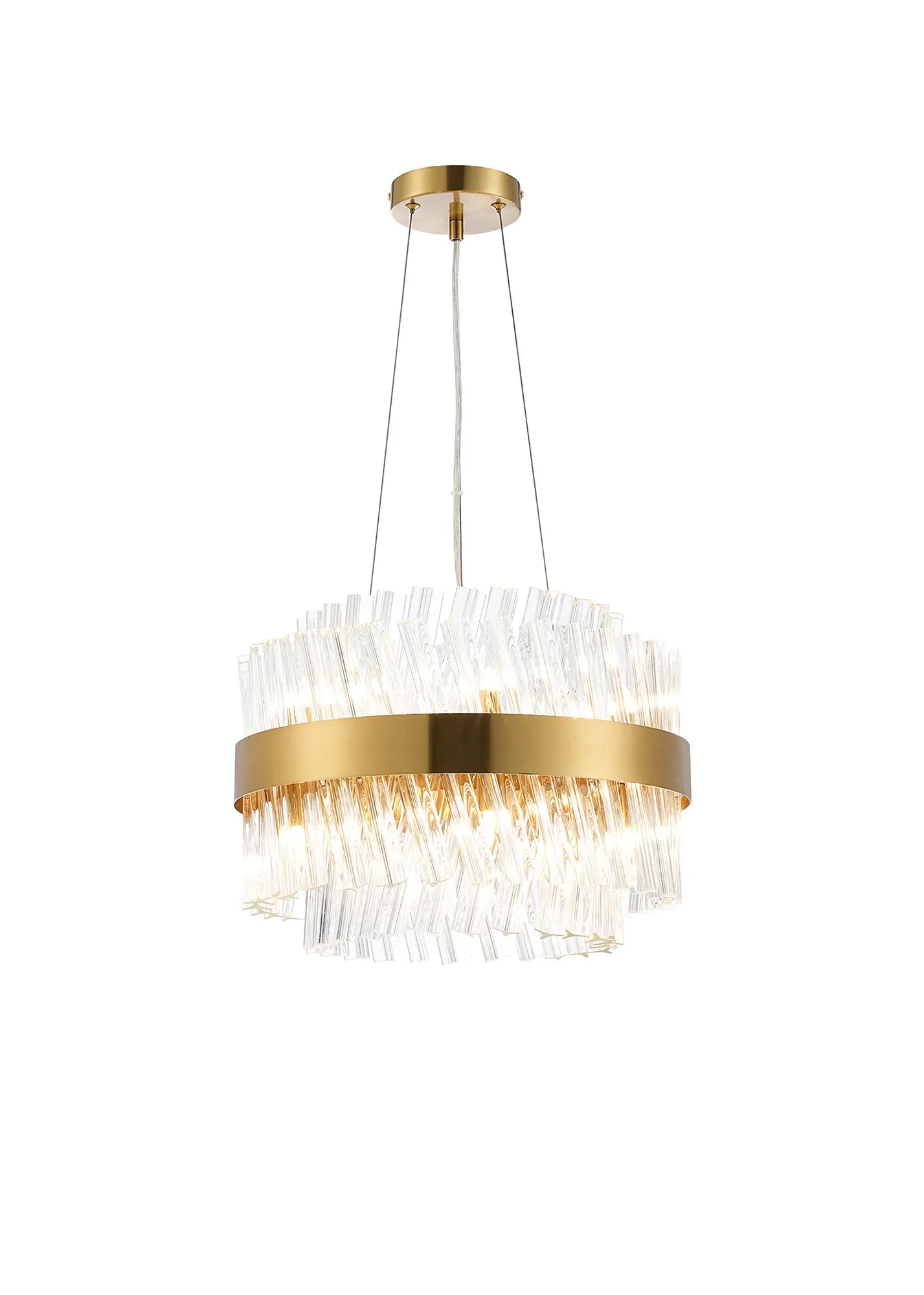 Bellina 6/10Lt Round Pendant, Brass/Nickel/Black - Various Finishes