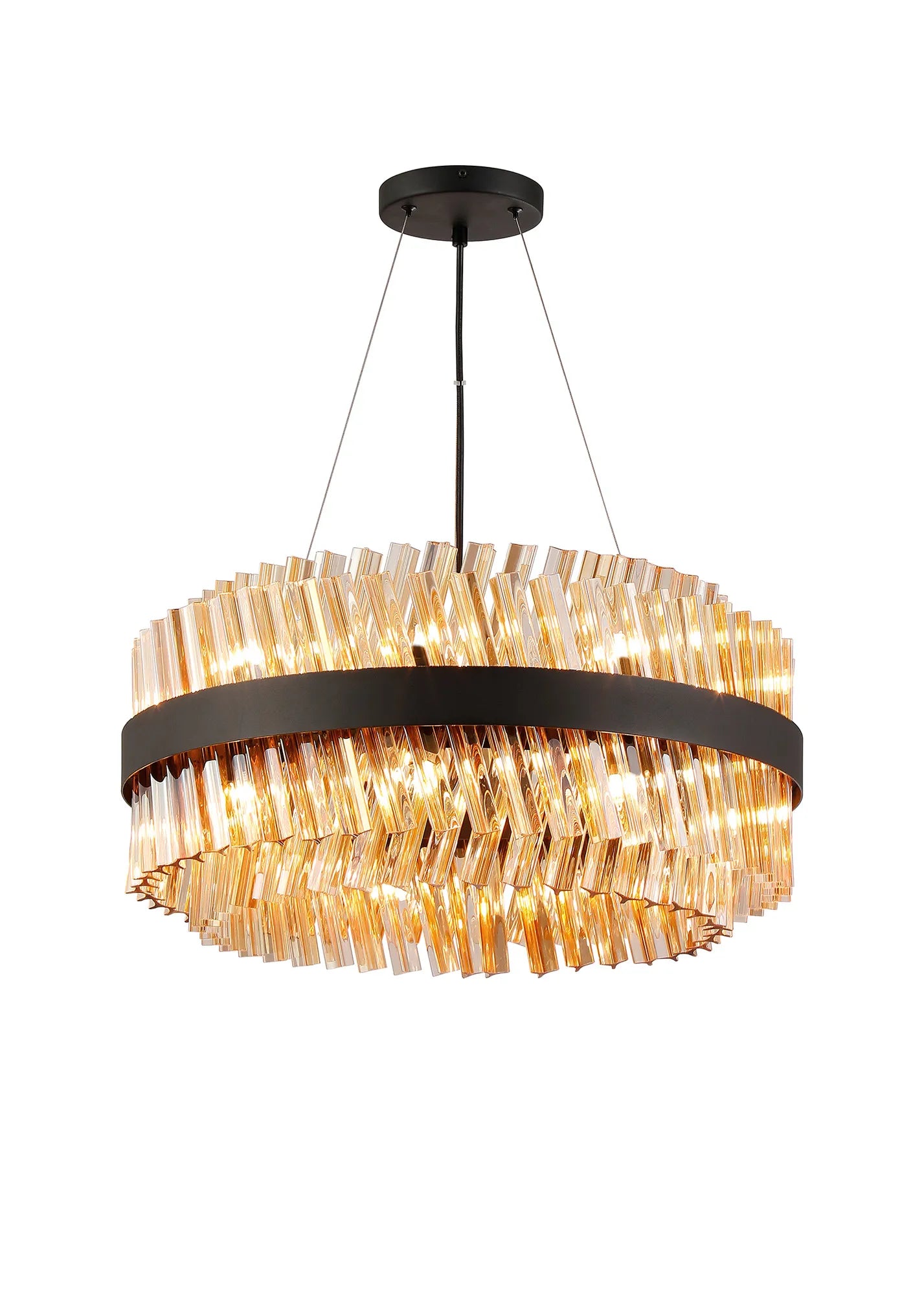 Bellina 18/32/34Lt Round Pendant, Brass/Nickel/Black - Various Finishes