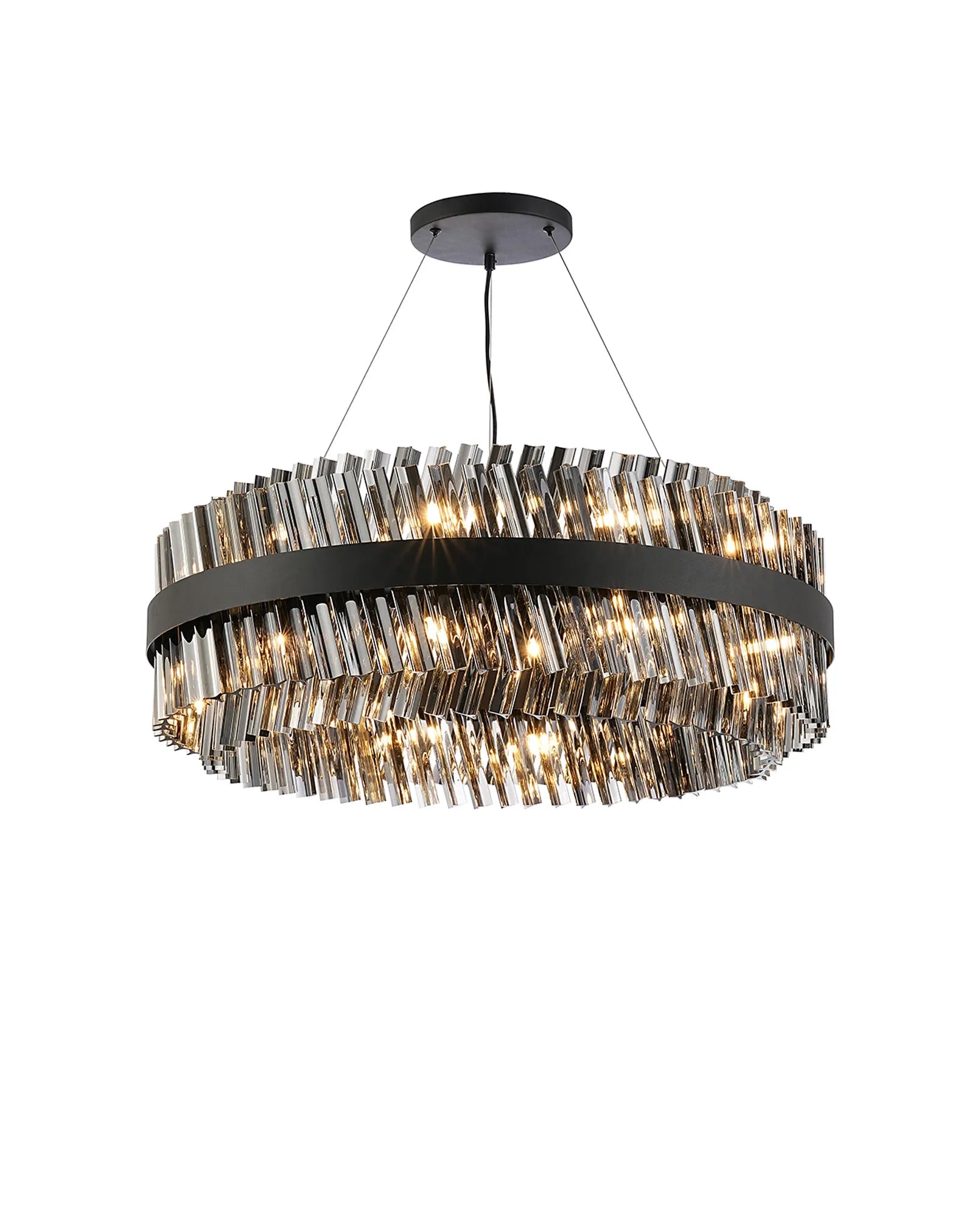 Bellina 18/32/34Lt Round Pendant, Brass/Nickel/Black - Various Finishes