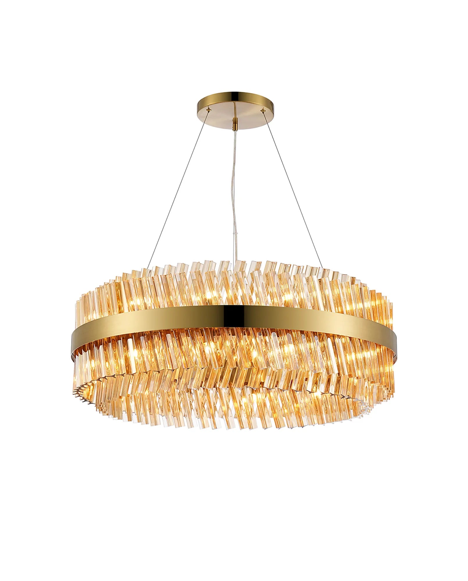 Bellina 18/32/34Lt Round Pendant, Brass/Nickel/Black - Various Finishes