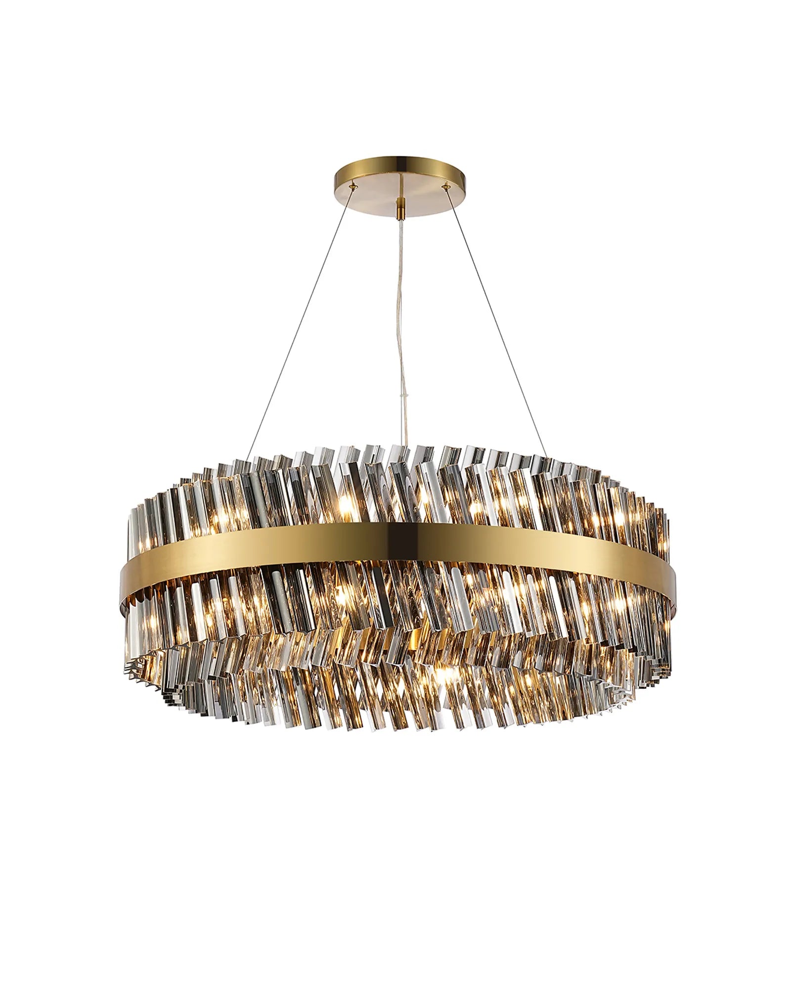 Bellina 18/32/34Lt Round Pendant, Brass/Nickel/Black - Various Finishes
