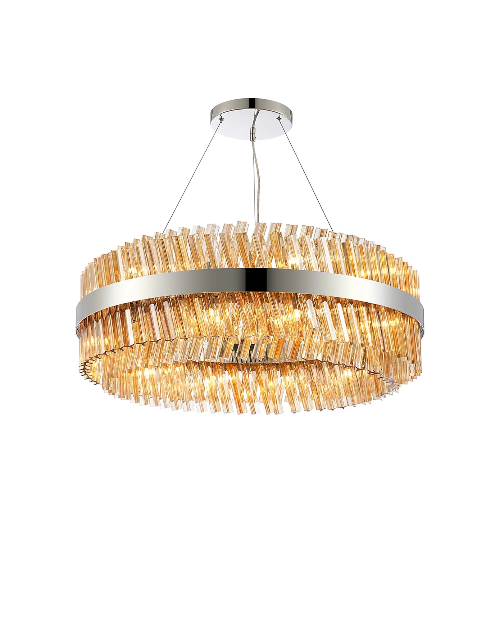 Bellina 18/32/34Lt Round Pendant, Brass/Nickel/Black - Various Finishes