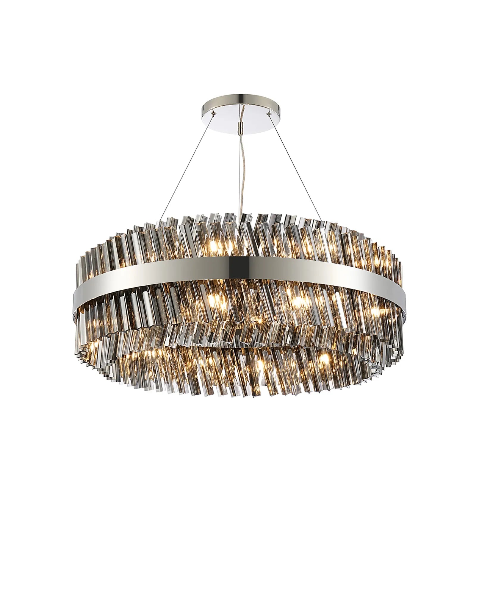 Bellina 18/32/34Lt Round Pendant, Brass/Nickel/Black - Various Finishes
