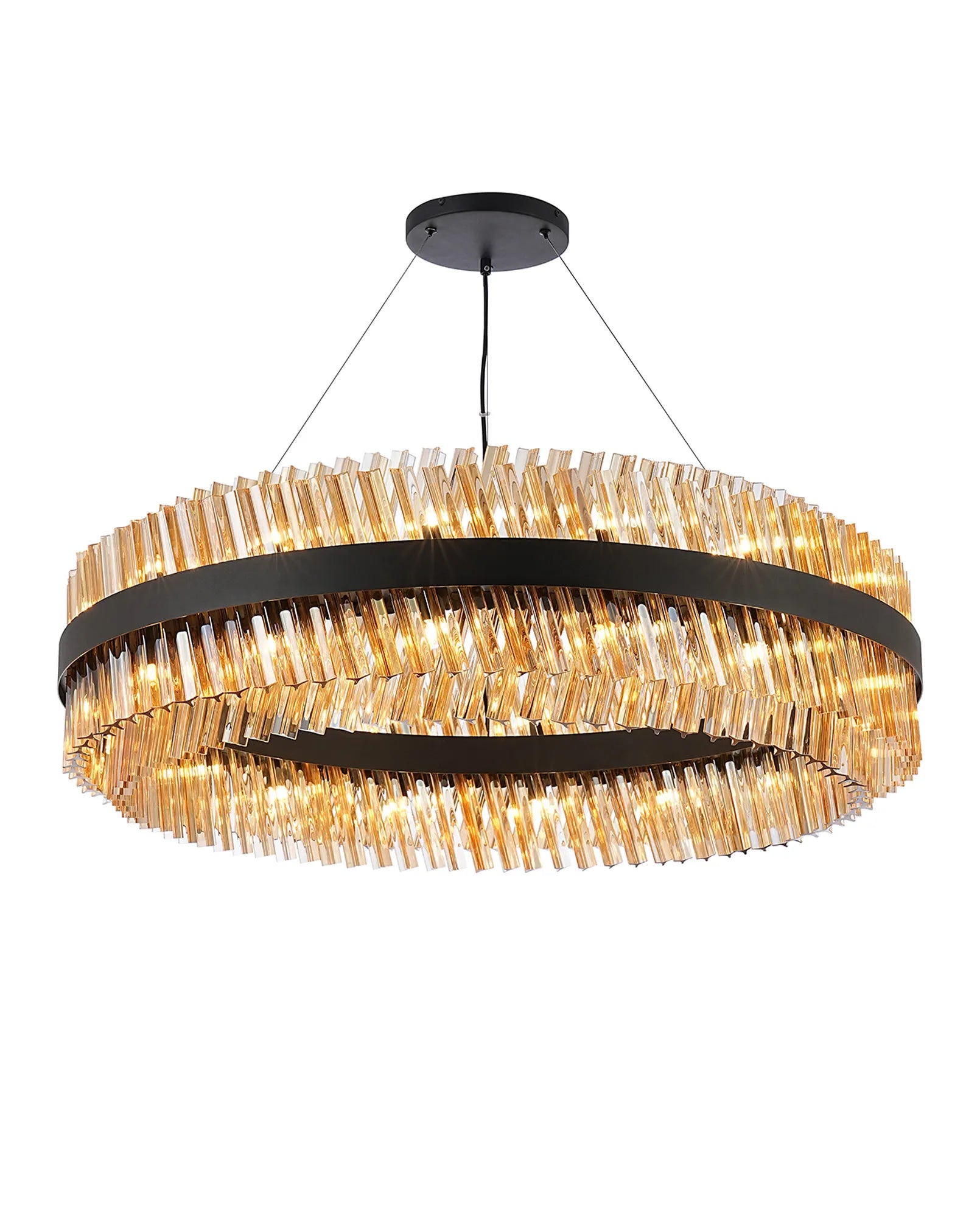Bellina 18/32/34Lt Round Pendant, Brass/Nickel/Black - Various Finishes