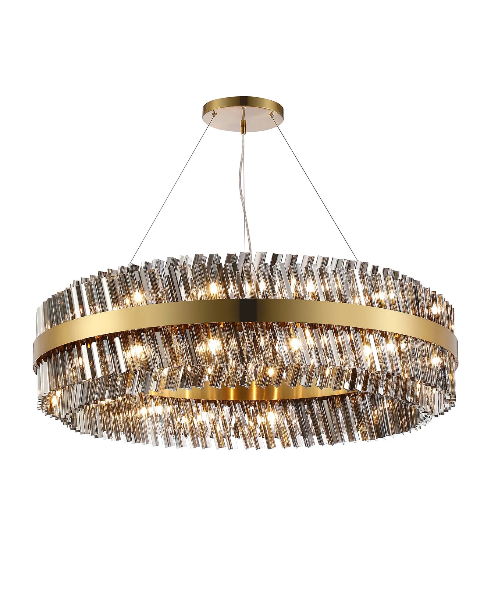 Bellina 18/32/34Lt Round Pendant, Brass/Nickel/Black - Various Finishes