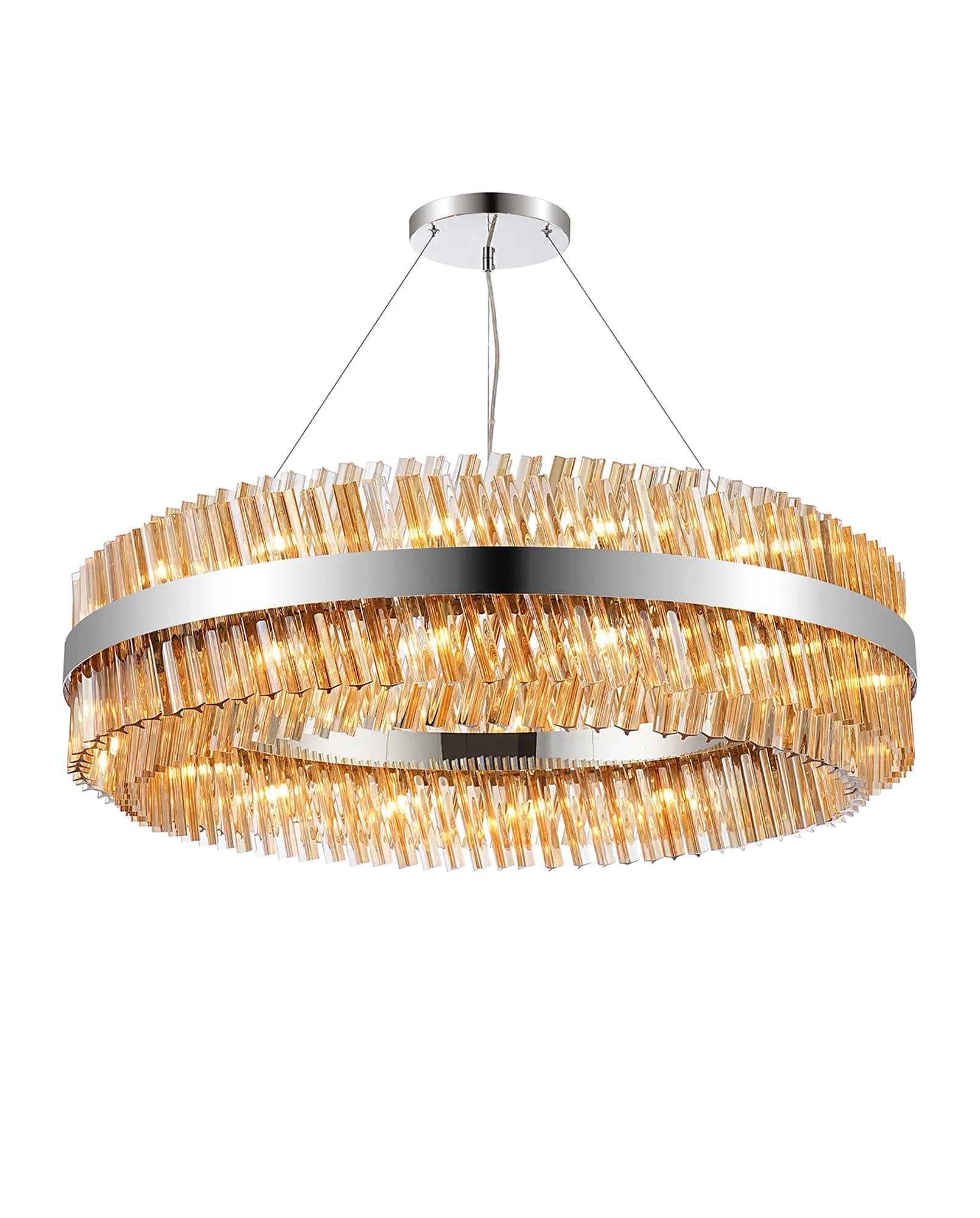 Bellina 18/32/34Lt Round Pendant, Brass/Nickel/Black - Various Finishes