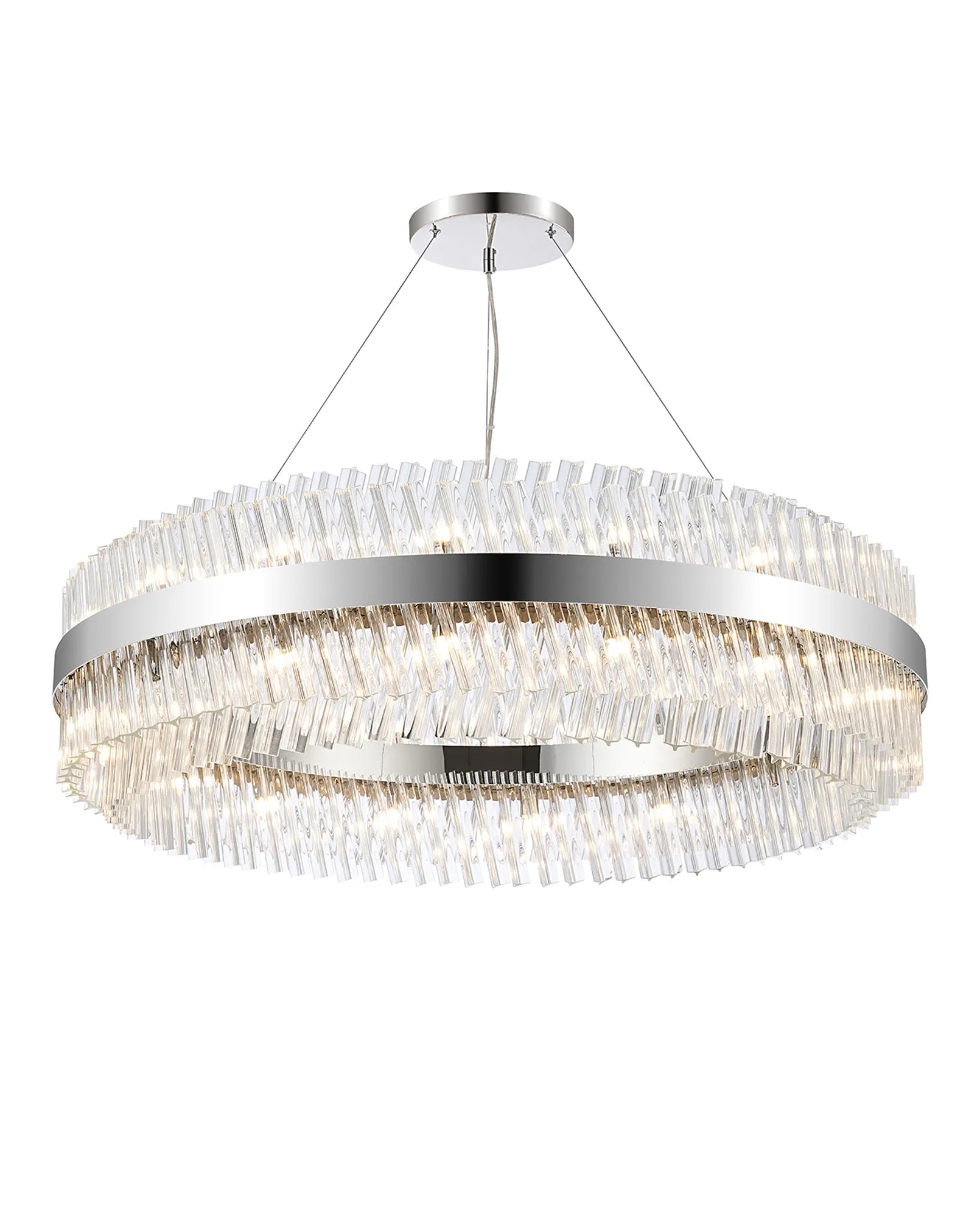 Bellina 18/32/34Lt Round Pendant, Brass/Nickel/Black - Various Finishes