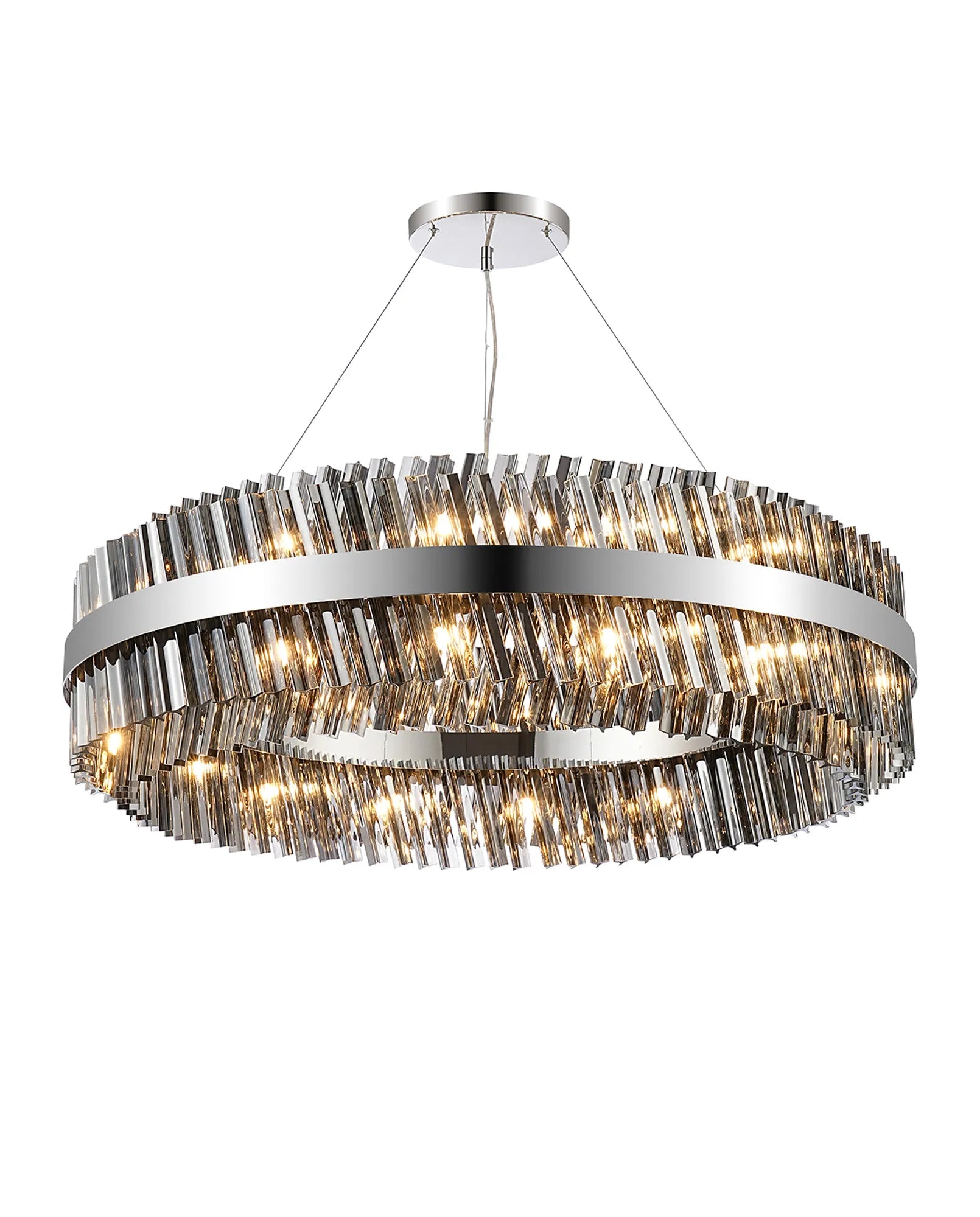 Bellina 18/32/34Lt Round Pendant, Brass/Nickel/Black - Various Finishes
