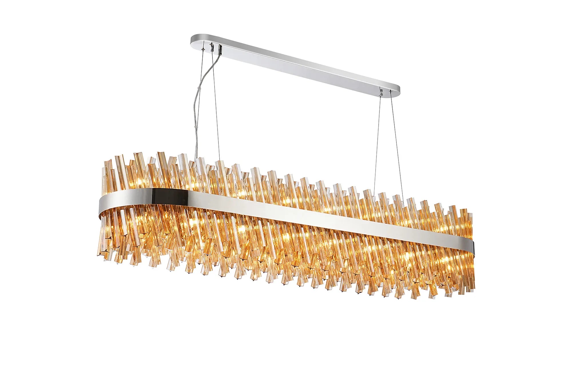Bellina 24/36Lt Oblong Pendant, Brass/Nickel/Black - Various Finishes
