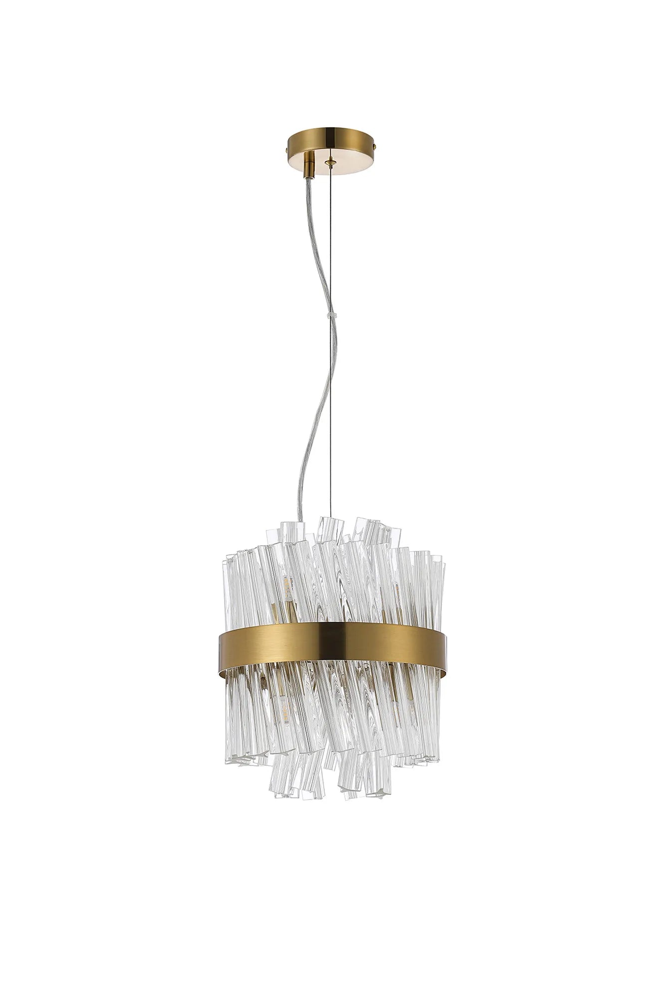Bellina 6/10Lt Round Pendant, Brass/Nickel/Black - Various Finishes