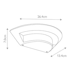 Kasper 1 Light Small Wall Light