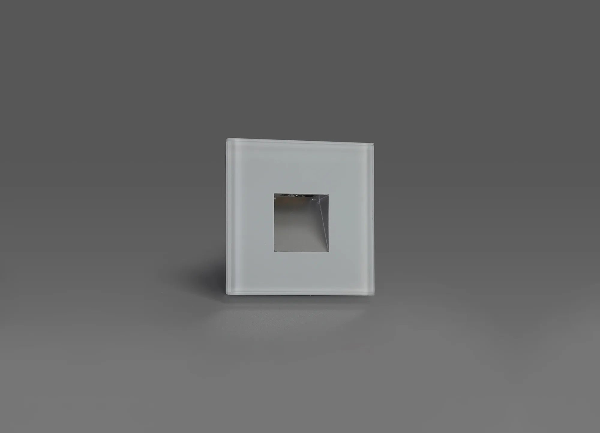 Ranch 2W Recessed Square Glass Fronted Wall Lamp