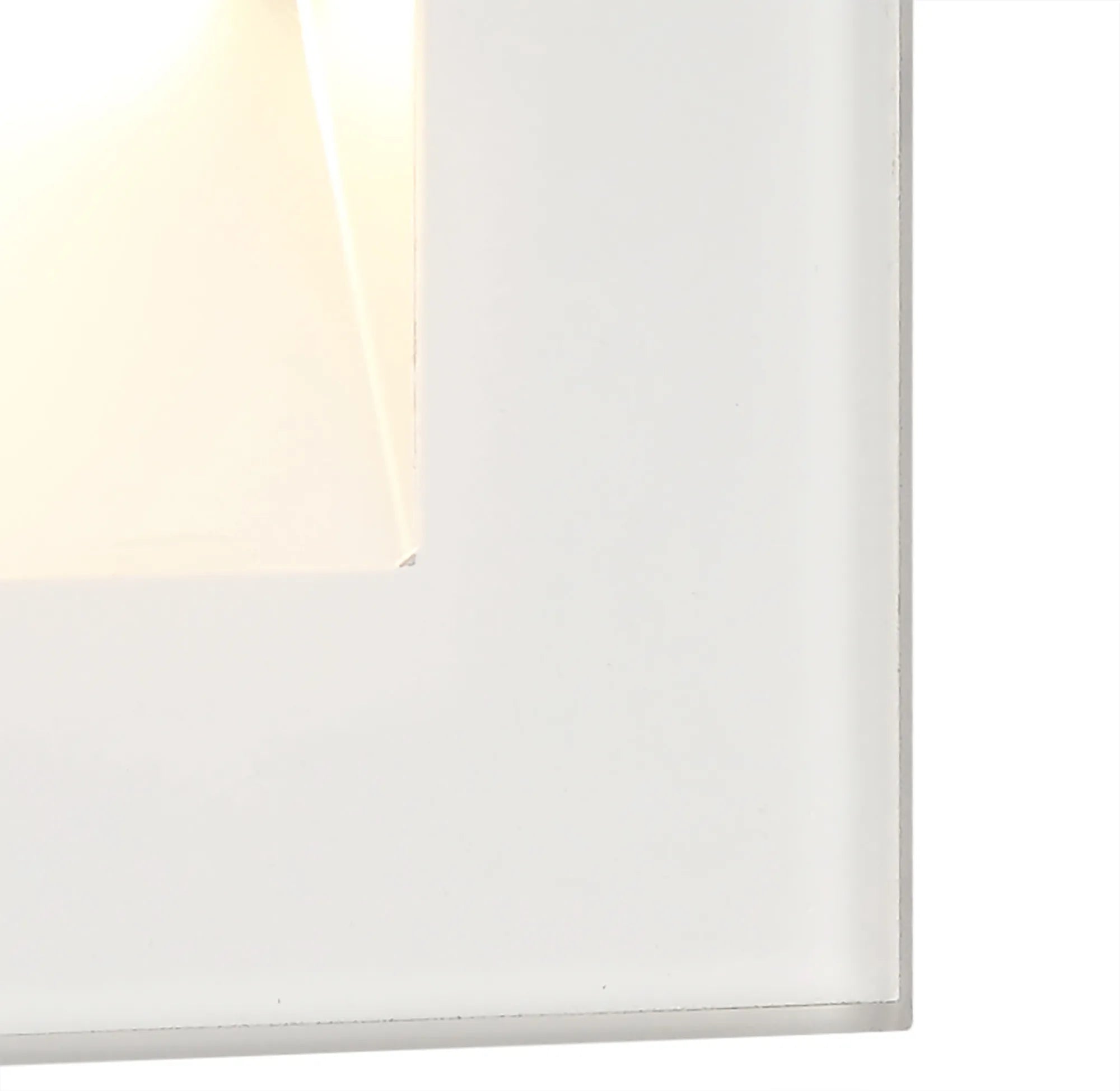 Ranch 2W Recessed Square Glass Fronted Wall Lamp