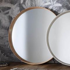 Keaton Round Mirror Oak W1000 x D80 x H1000mm
