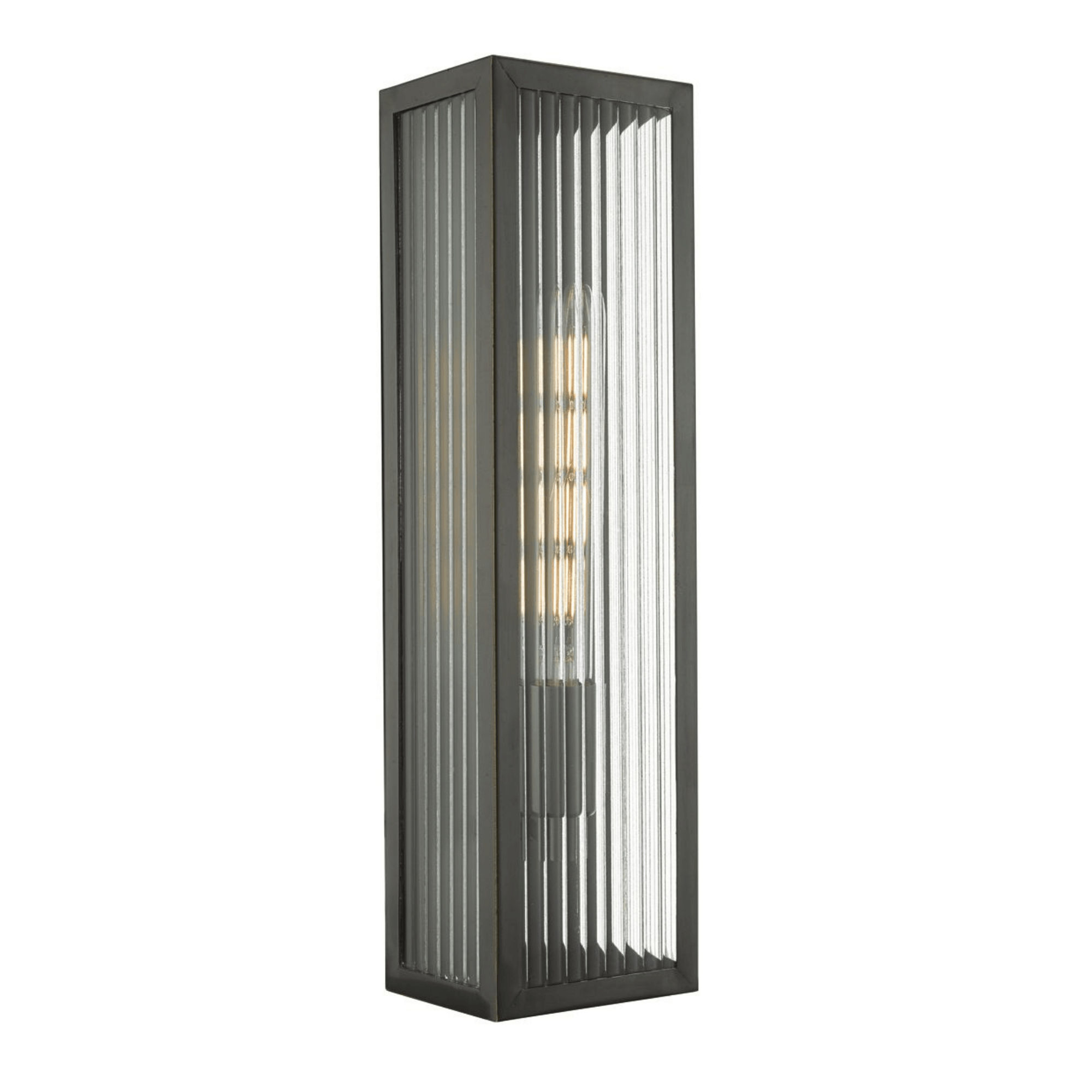 Keegan Small/Large Flush Wall Light IP44 - Rubbed Bronze