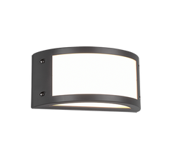 Kendal Anthracite/White mat Outdoor LED Wall Light 