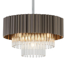 Kyabram Fixed Pendant, 4/9/11 Light G9- Oxidised Coffee/ Grey Finishes
